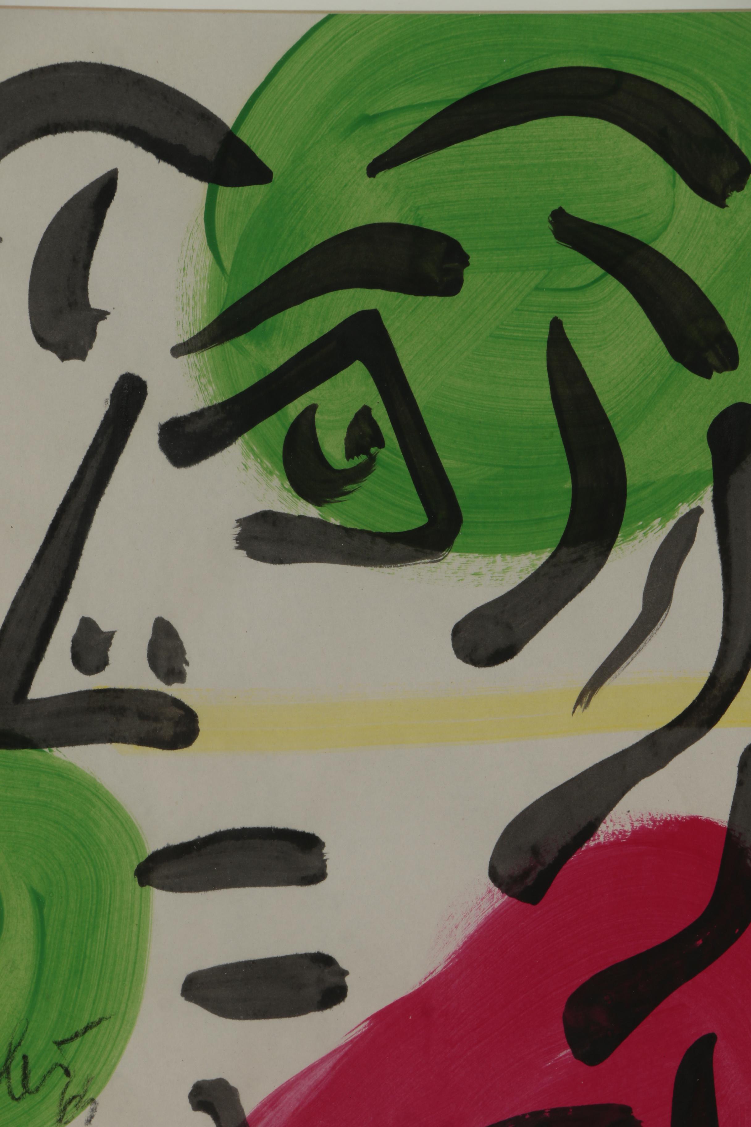 Peter Keil Oil Painting "Lady", 1979