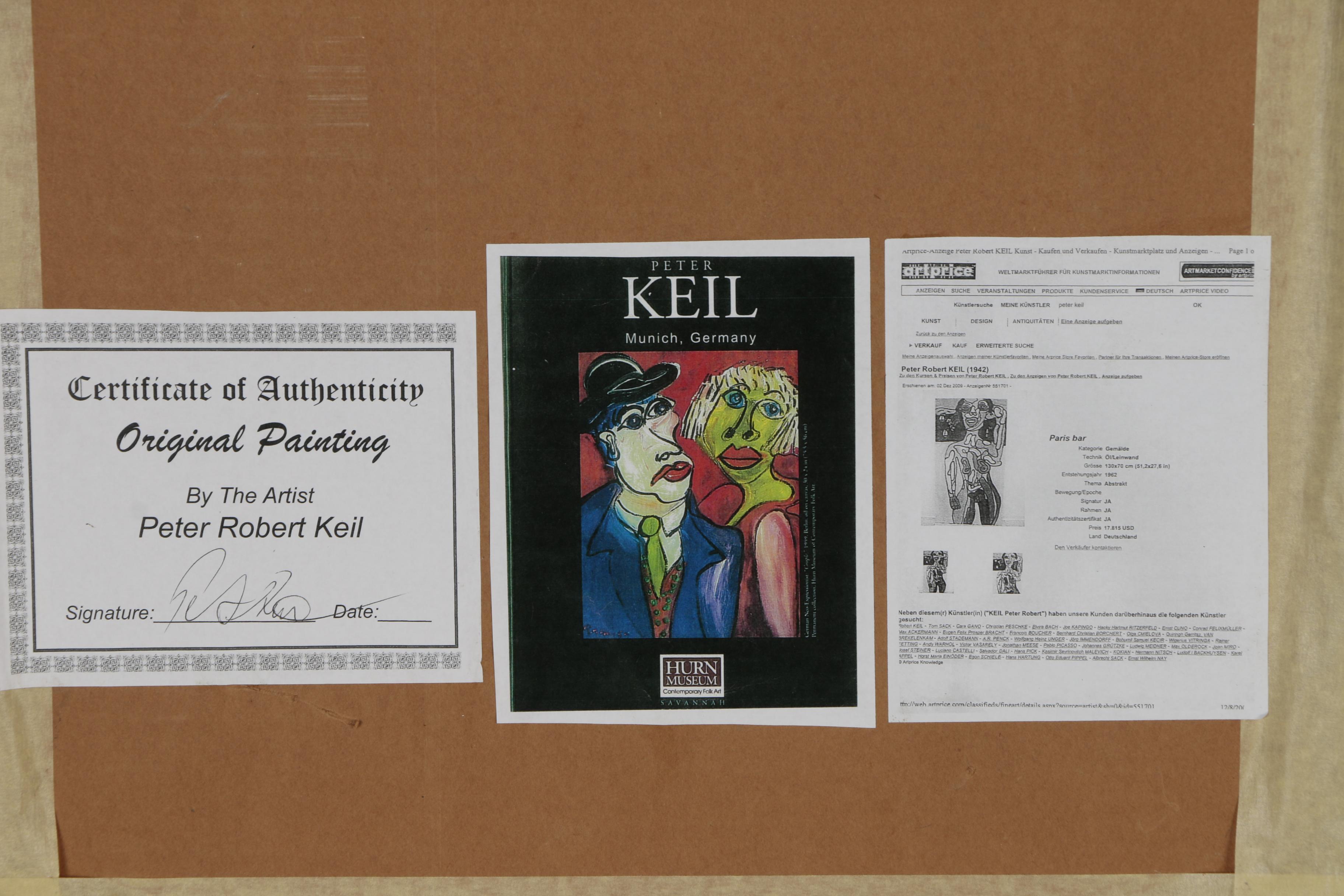 Peter Keil Oil Painting "Lady", 1979