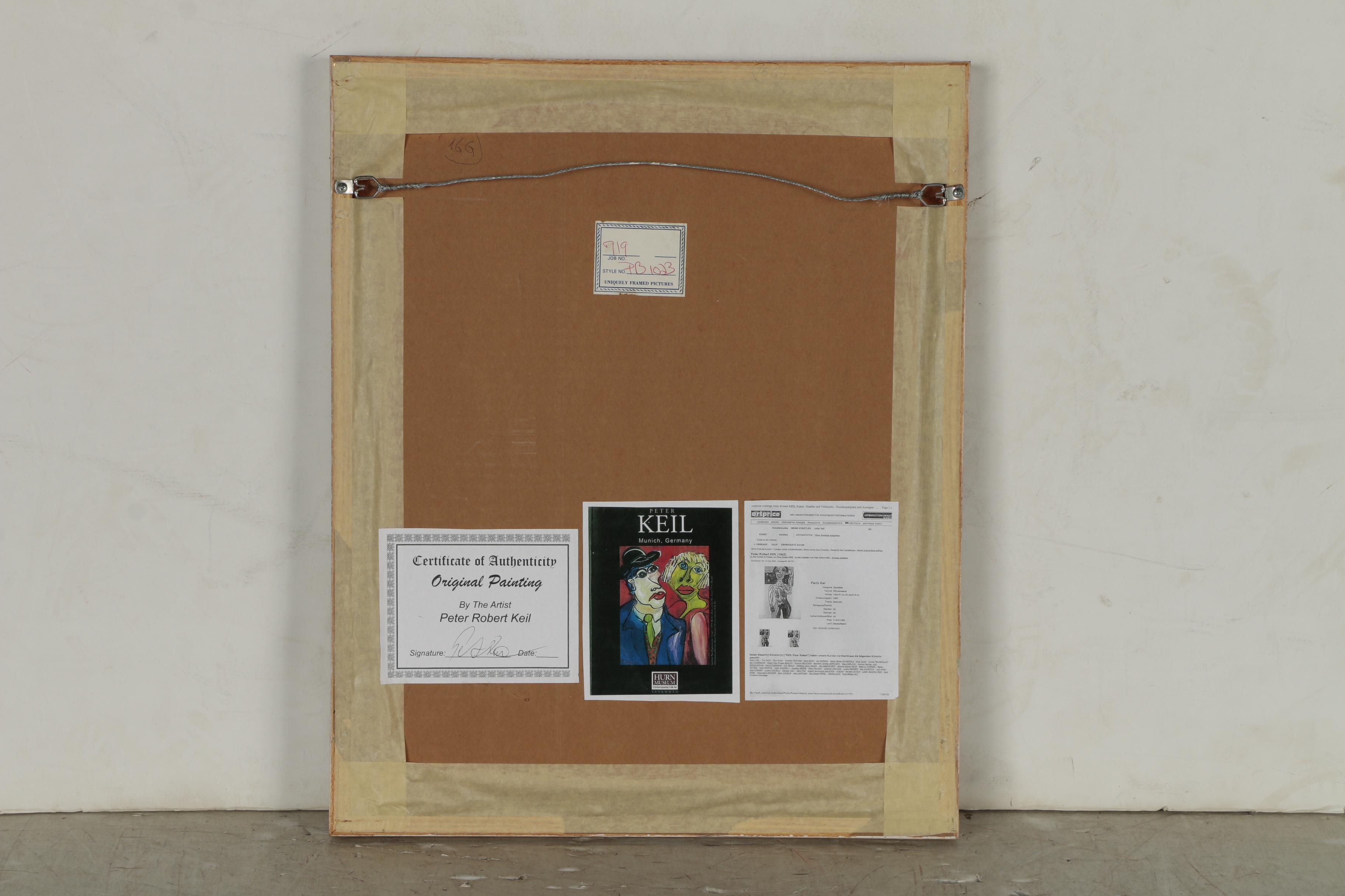 Peter Keil Oil Painting "Lady", 1979