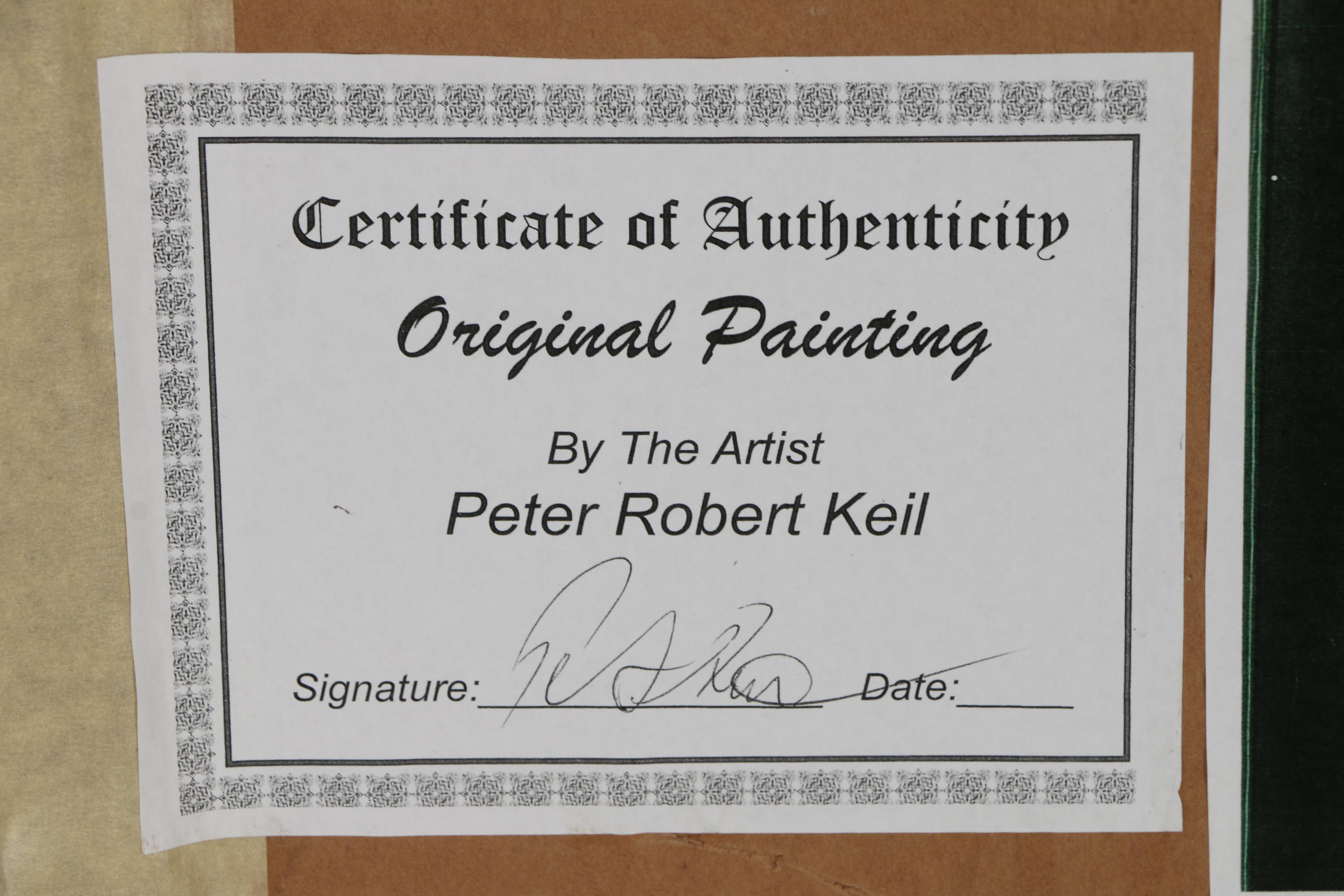 Peter Keil Oil Painting "Lady", 1979