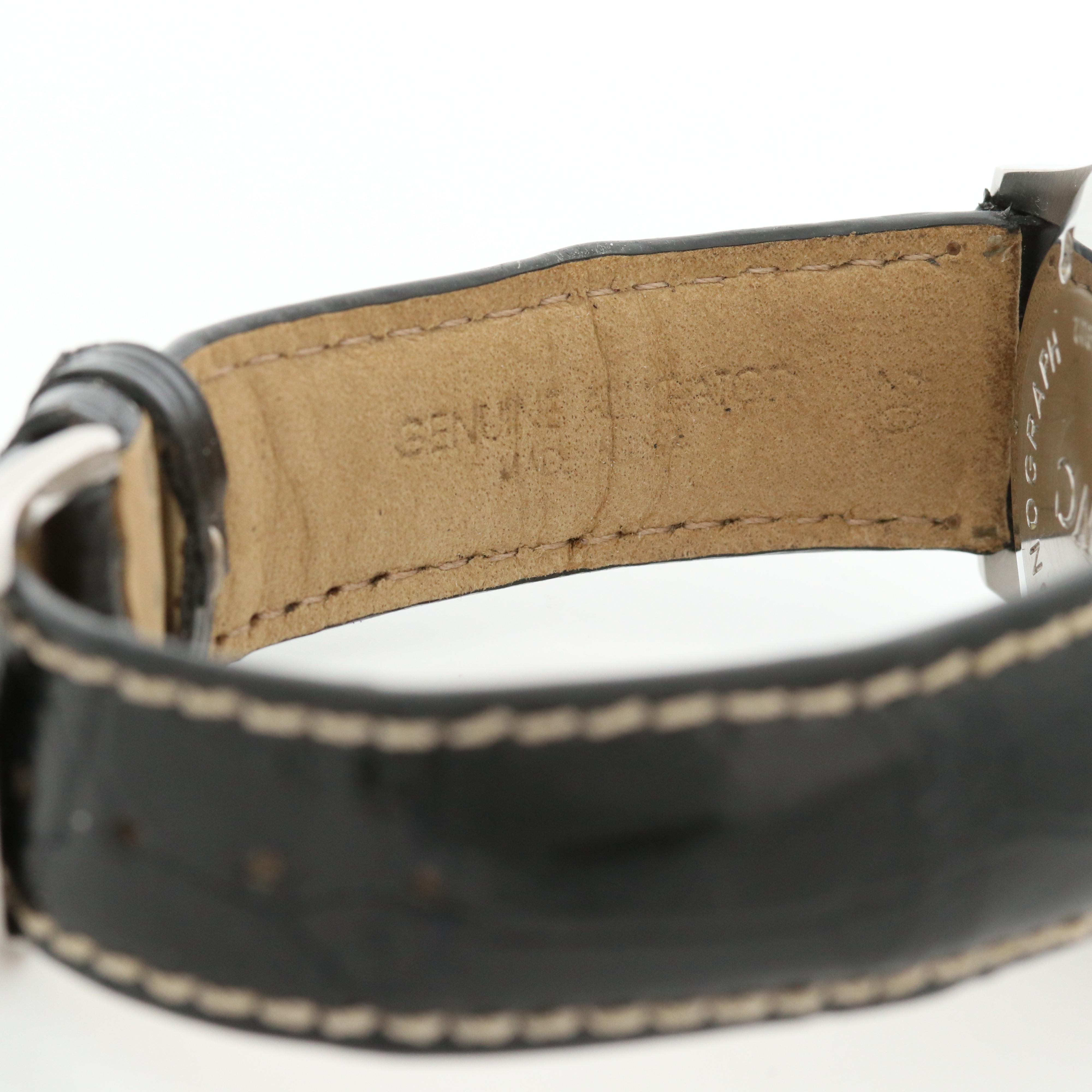 IWC Pilot Stainless Steel Der Flieger Chronograph Automatic Watch