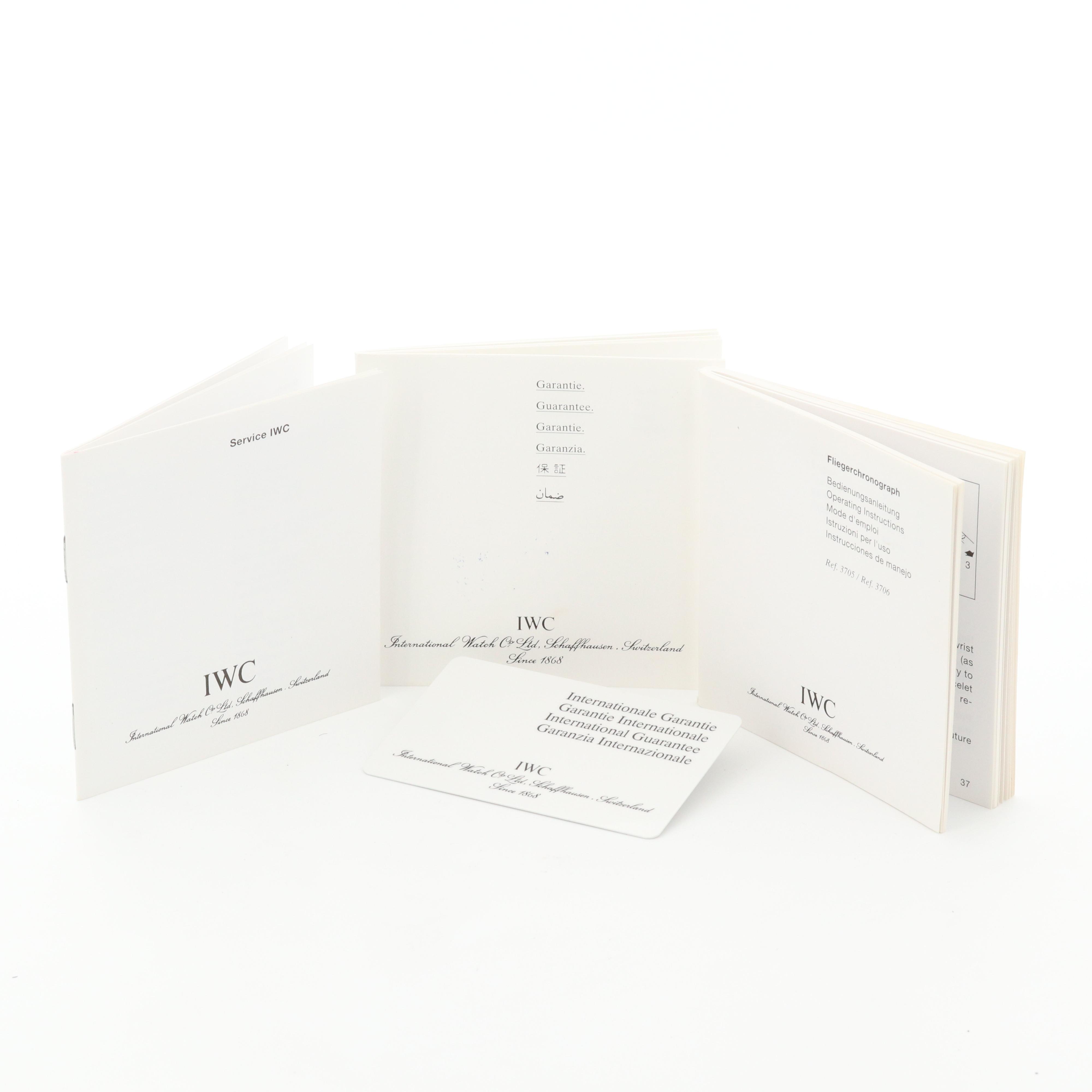 IWC Pilot Stainless Steel Der Flieger Chronograph Automatic Watch