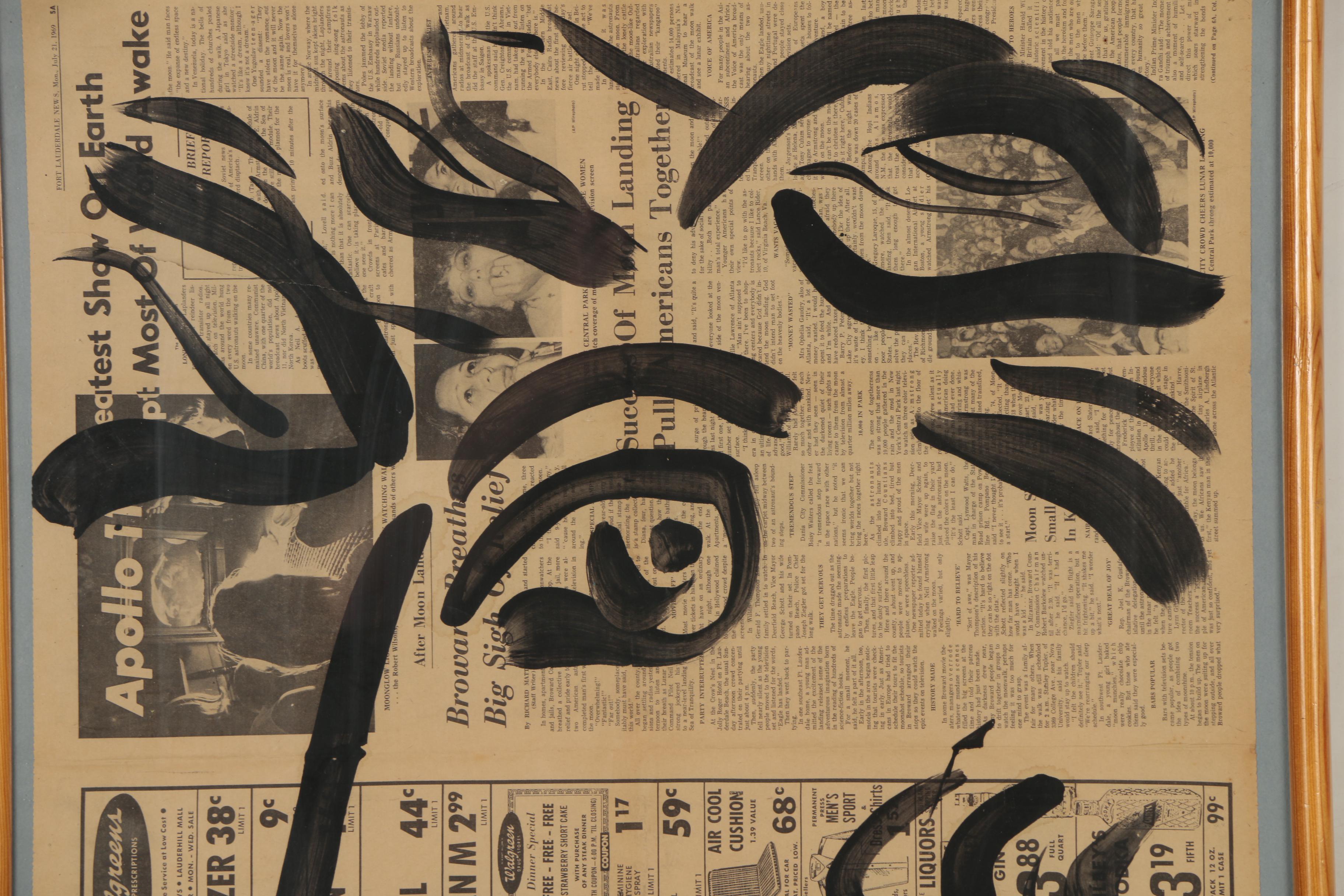 Peter Keil Oil Painting on Newspaper