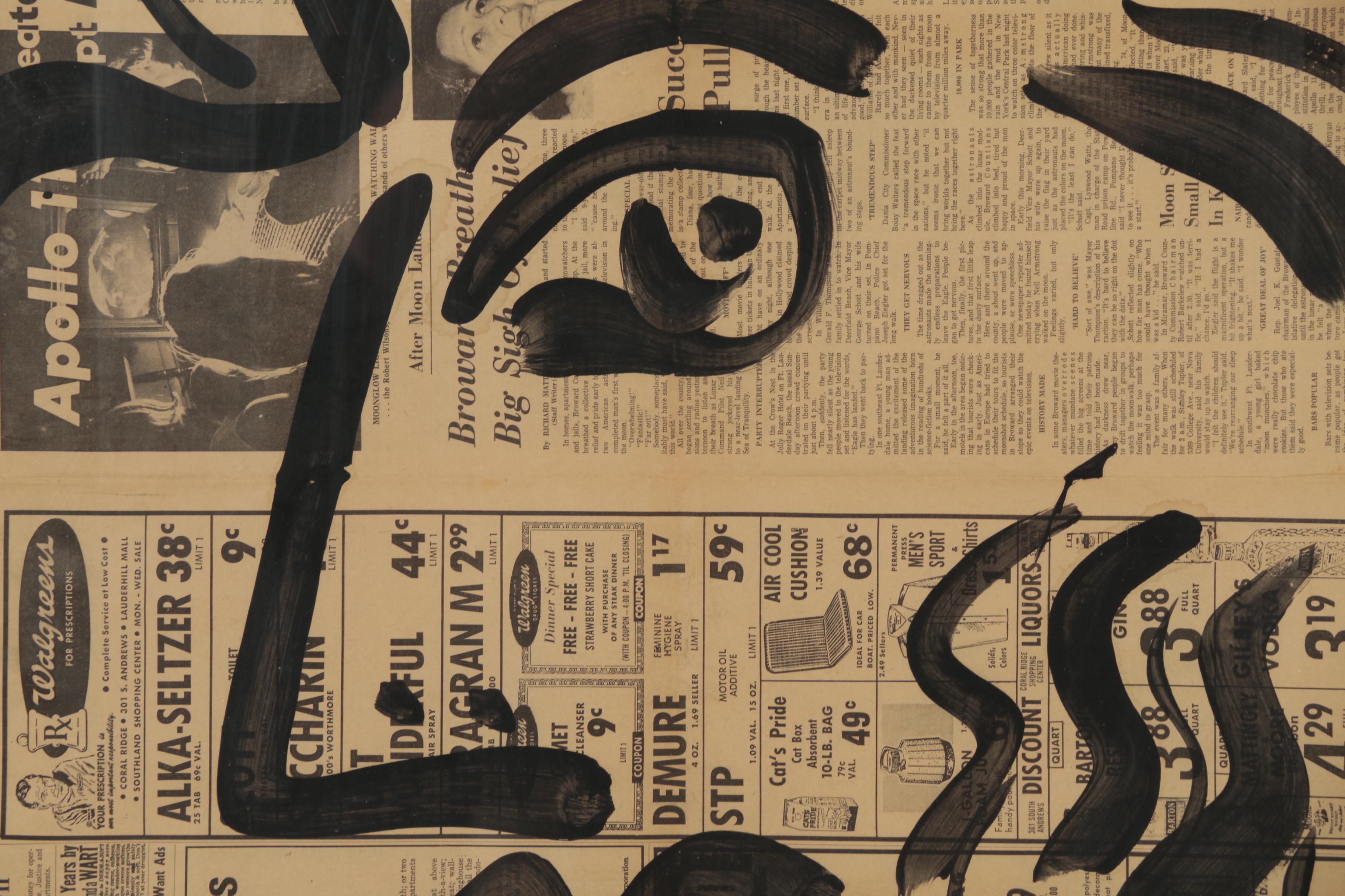 Peter Keil Oil Painting on Newspaper