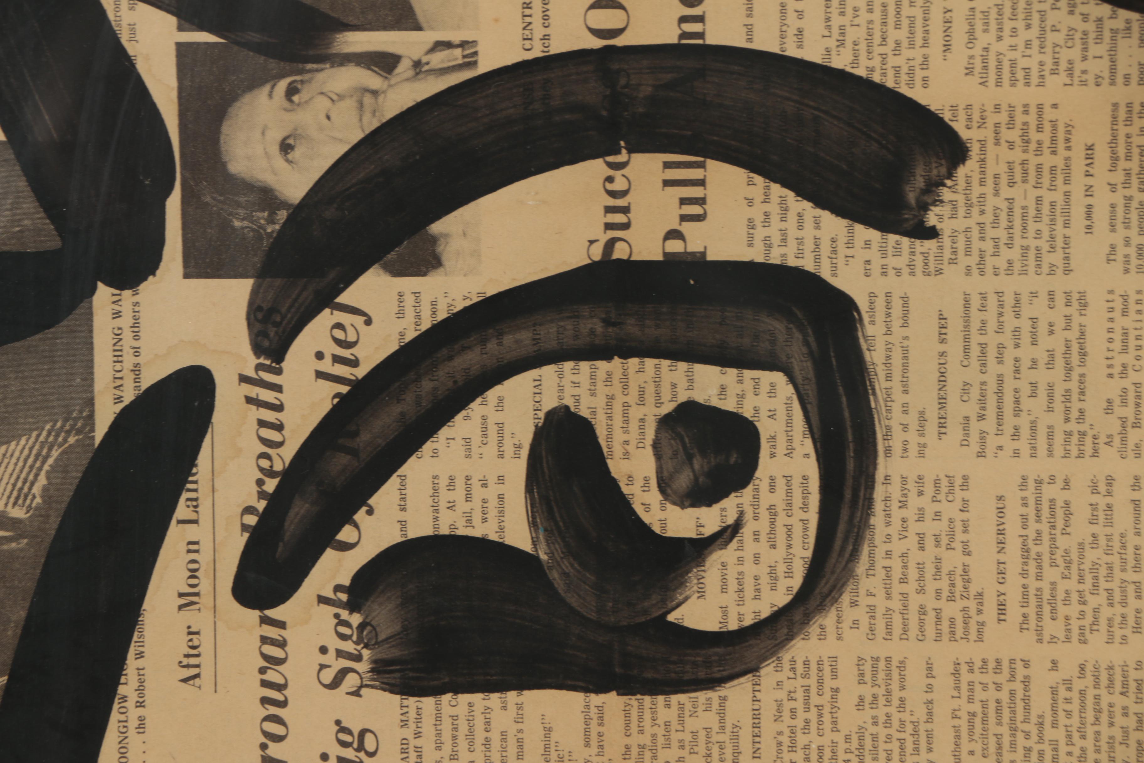 Peter Keil Oil Painting on Newspaper