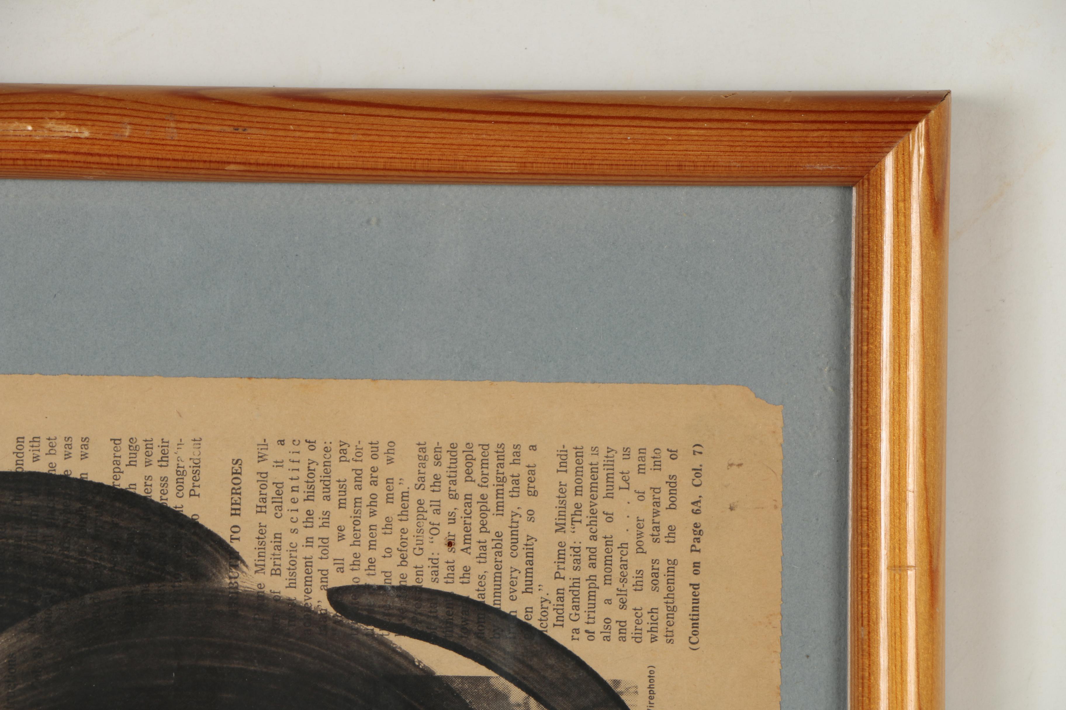 Peter Keil Oil Painting on Newspaper