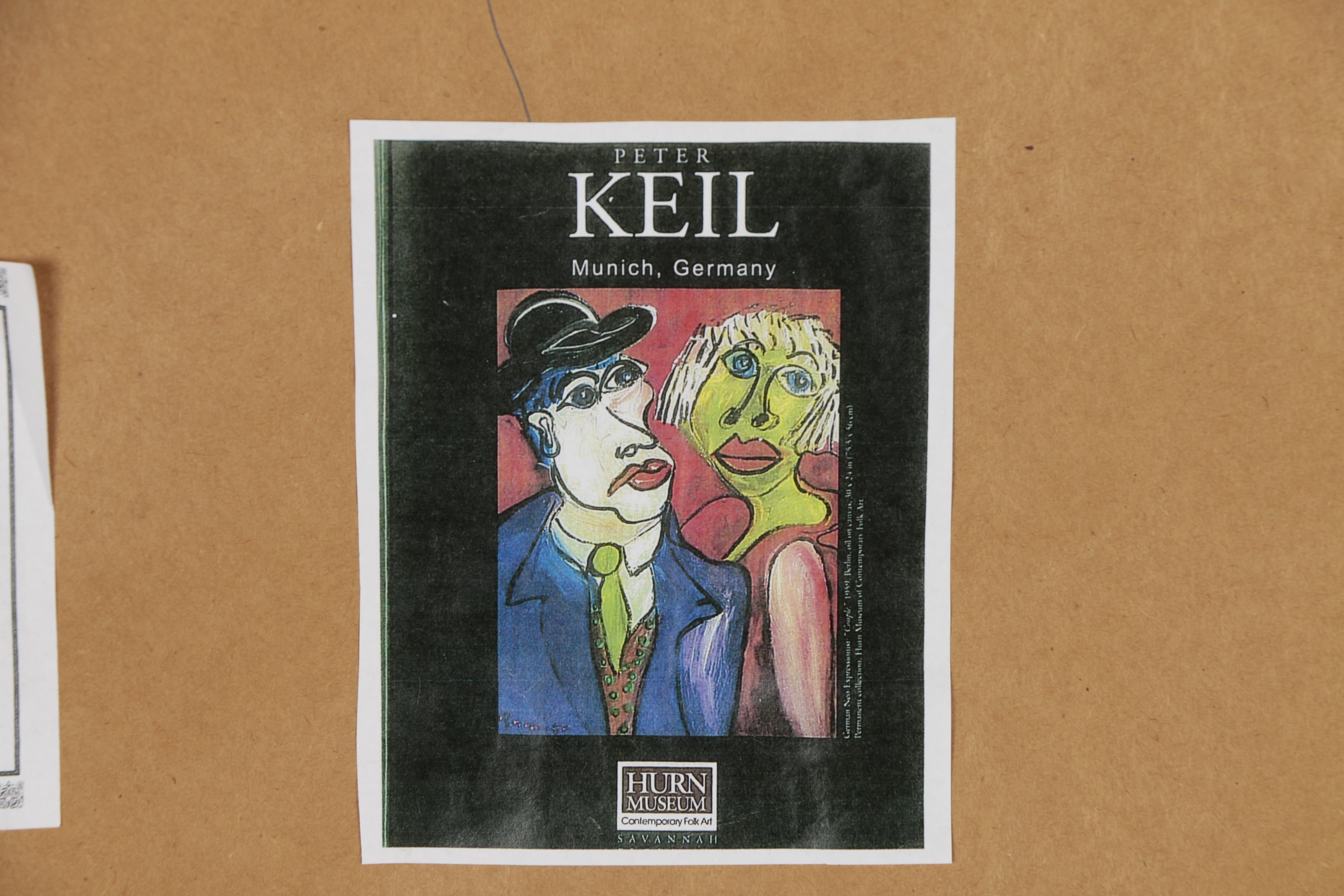 Peter Keil Oil Painting on Newspaper