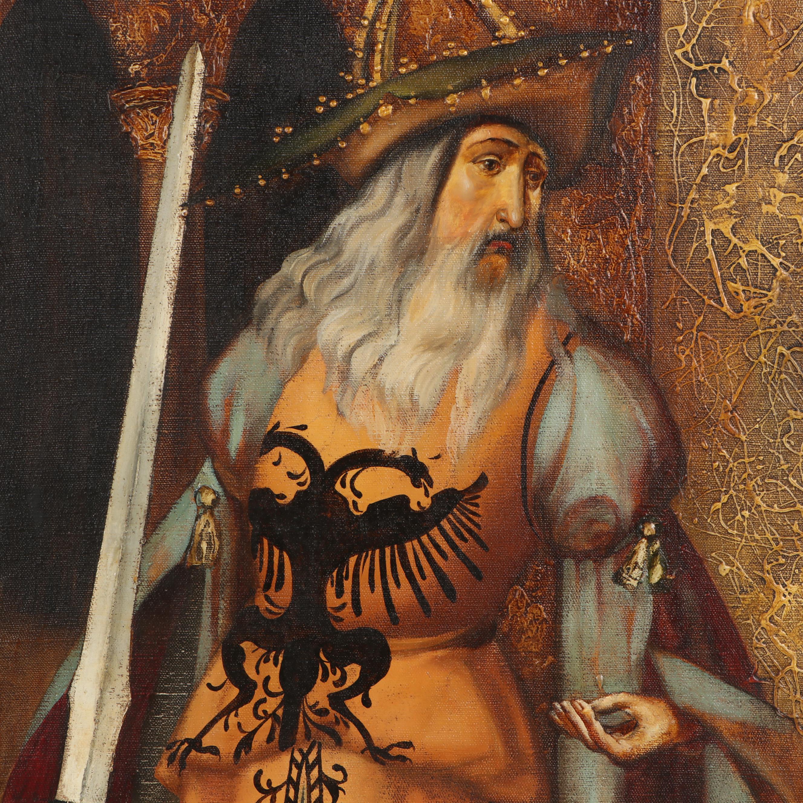 Renaissance Style Figural Oil Painting