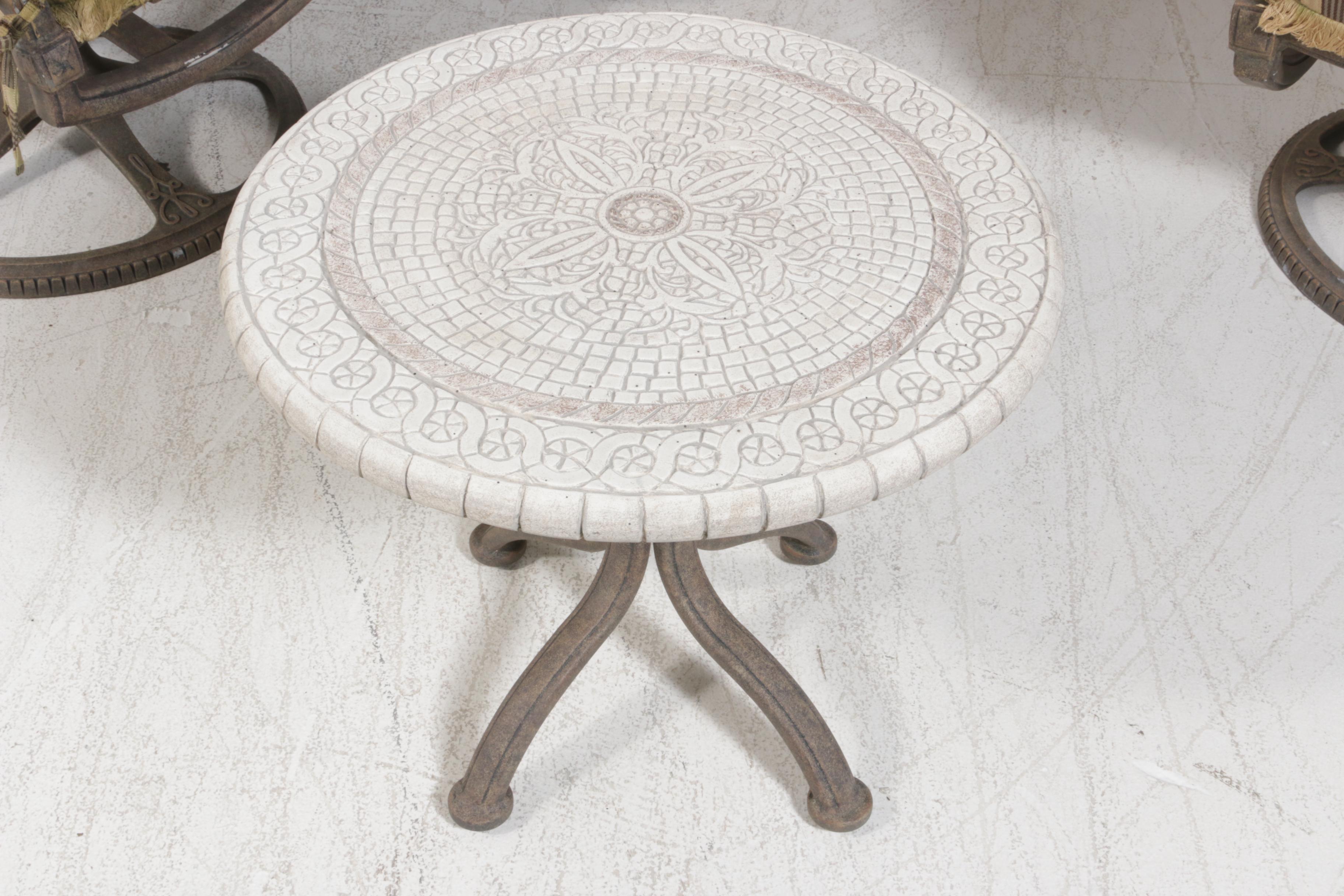 Contemporary Woodard Landgrave Cast Aluminum Patio Furniture