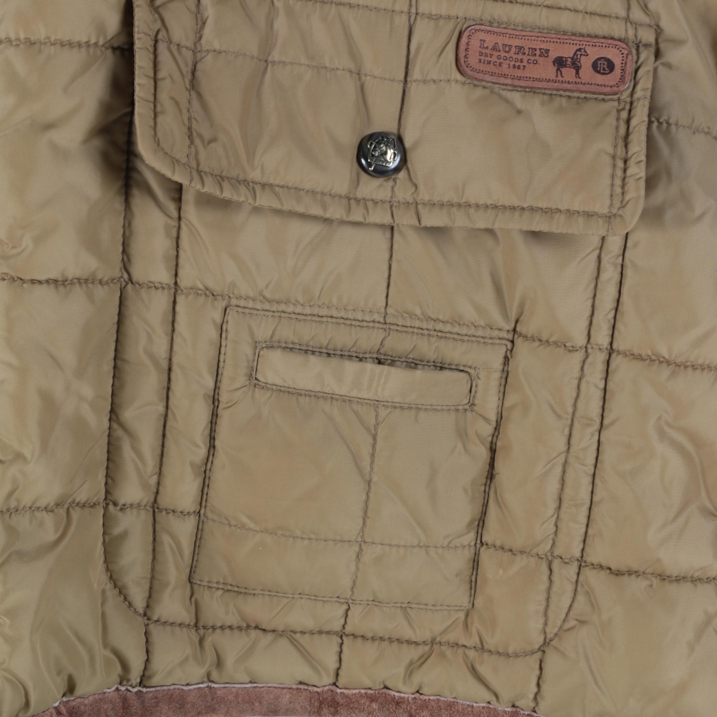 Ralph Lauren Dry Goods Co. Equestrian Jacket and Hunt Club Brown Suede Vest