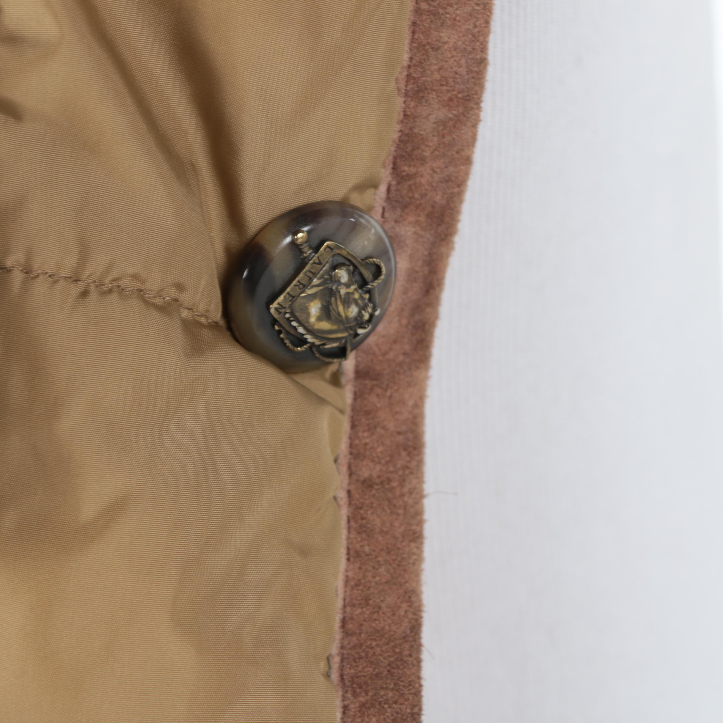 Ralph Lauren Dry Goods Co. Equestrian Jacket and Hunt Club Brown Suede Vest