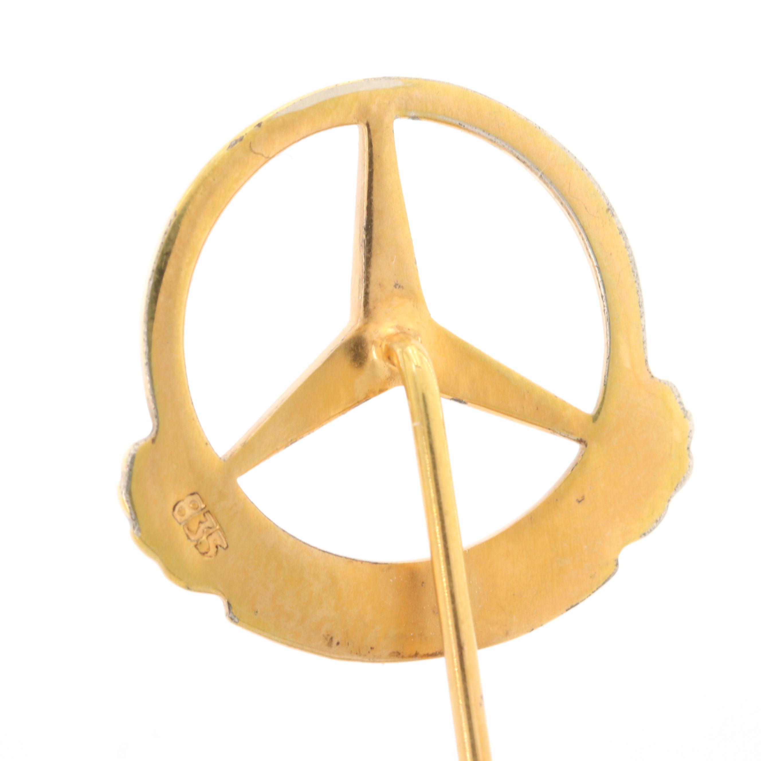 835 Silver 250,000 KM Mercedes-Benz Stick Pin