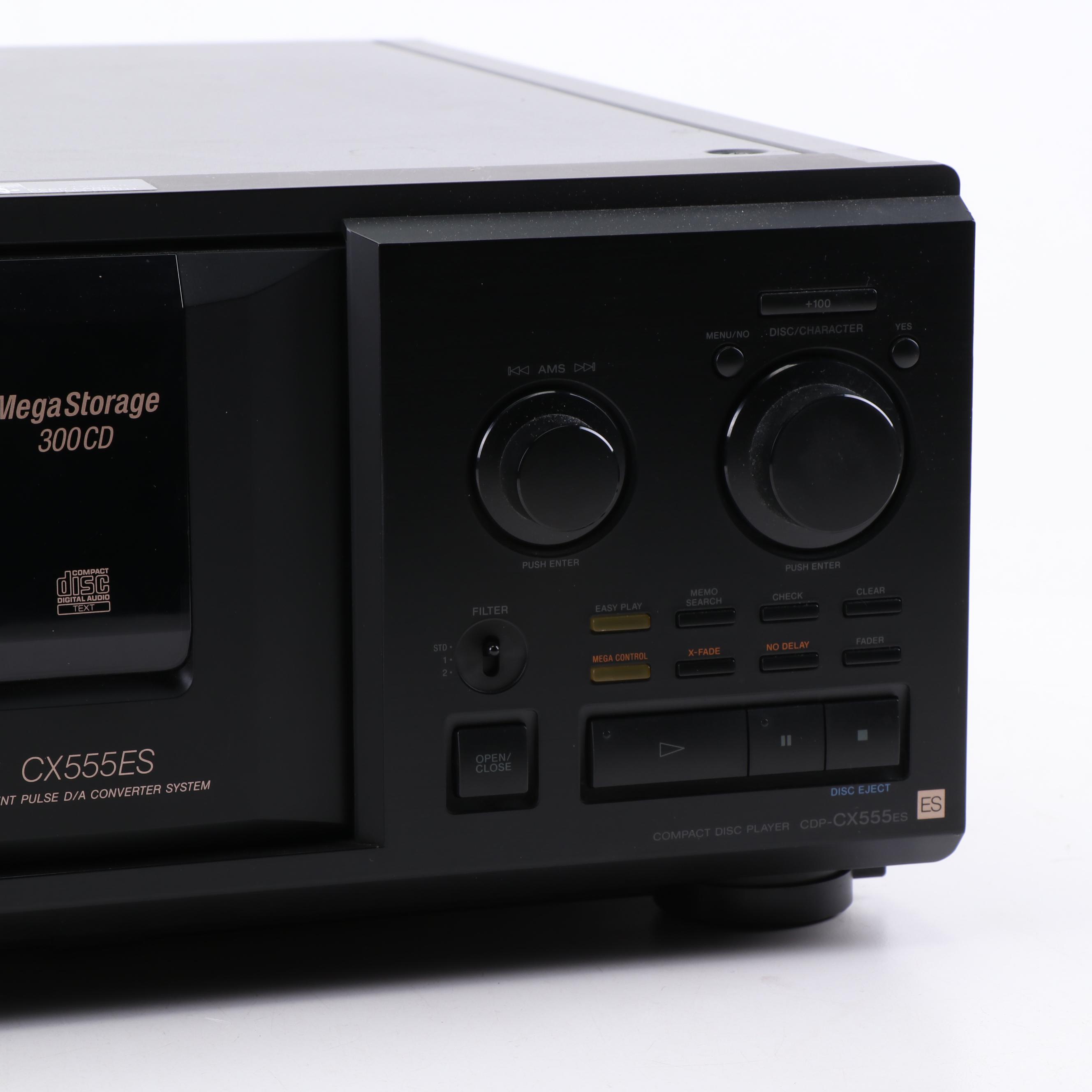 Sony CDP-CX555ES Mega Storage 300 CD Disc Changer Player