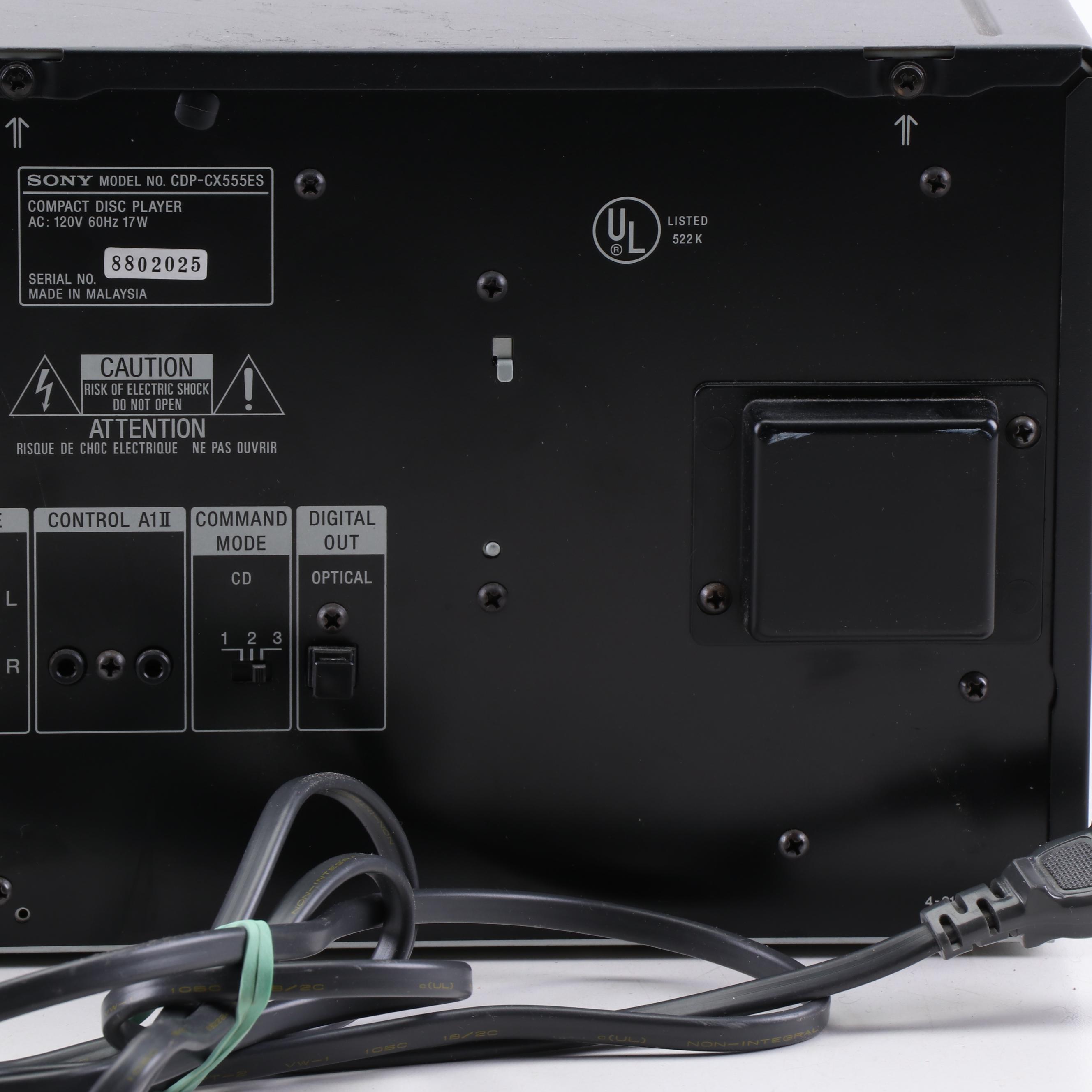 Sony CDP-CX555ES Mega Storage 300 CD Disc Changer Player