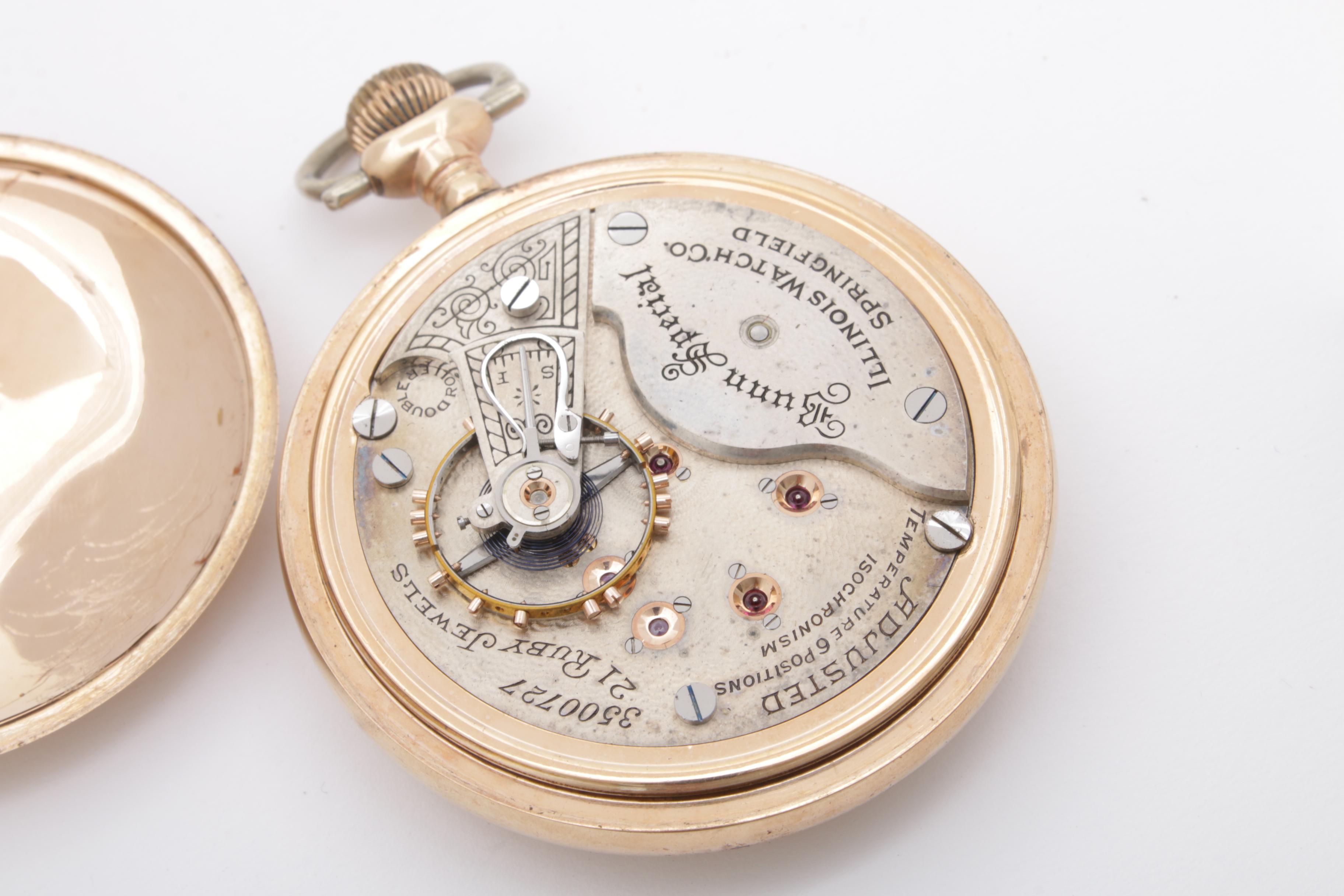 Illinois Watch Co. Gold Filled Pocket Watch, circa 1910s
