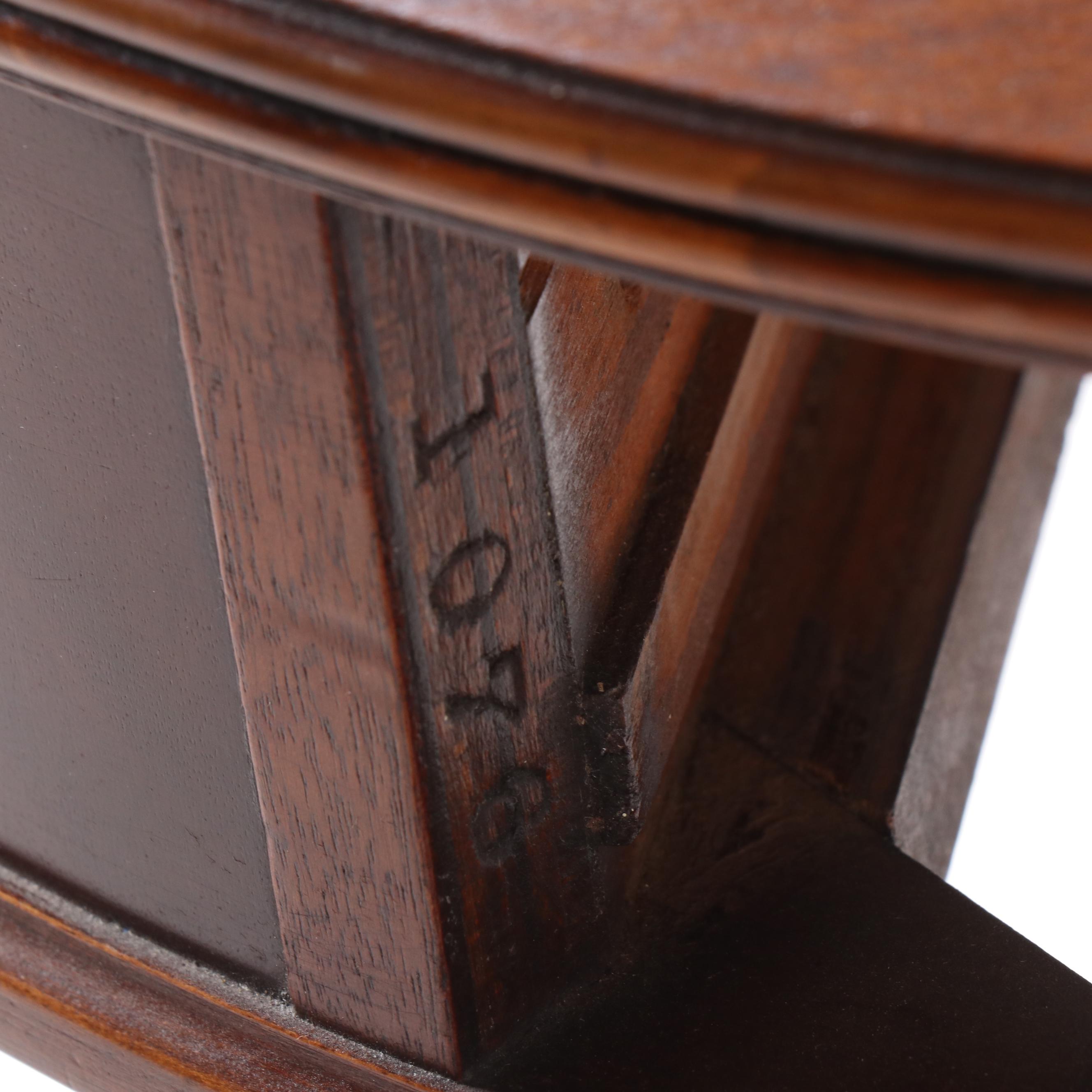 Duncan Phyfe Style Mahogany Center Drum Table by Imperial Grand Rapids, Mich