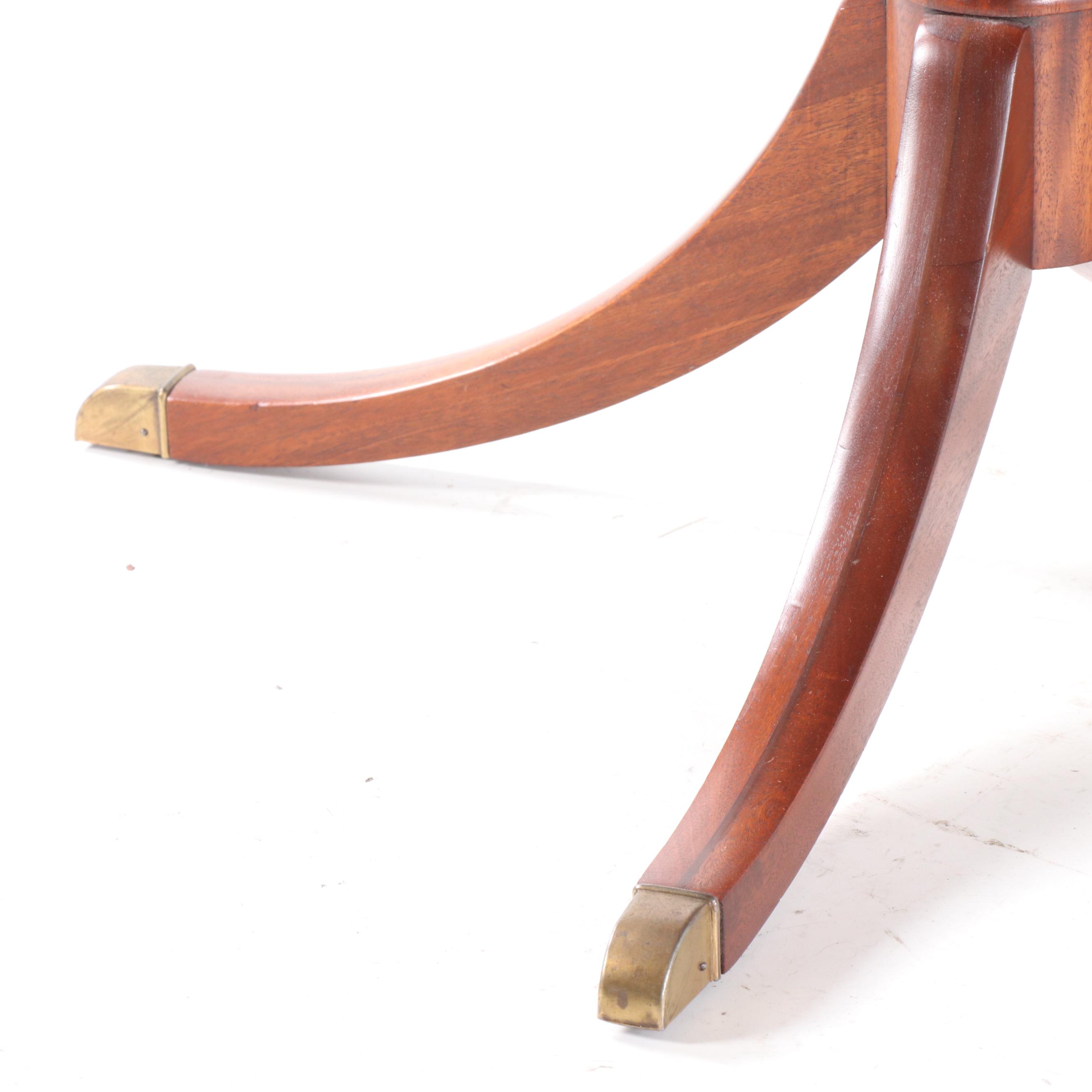 Duncan Phyfe Style Mahogany Center Drum Table by Imperial Grand Rapids, Mich