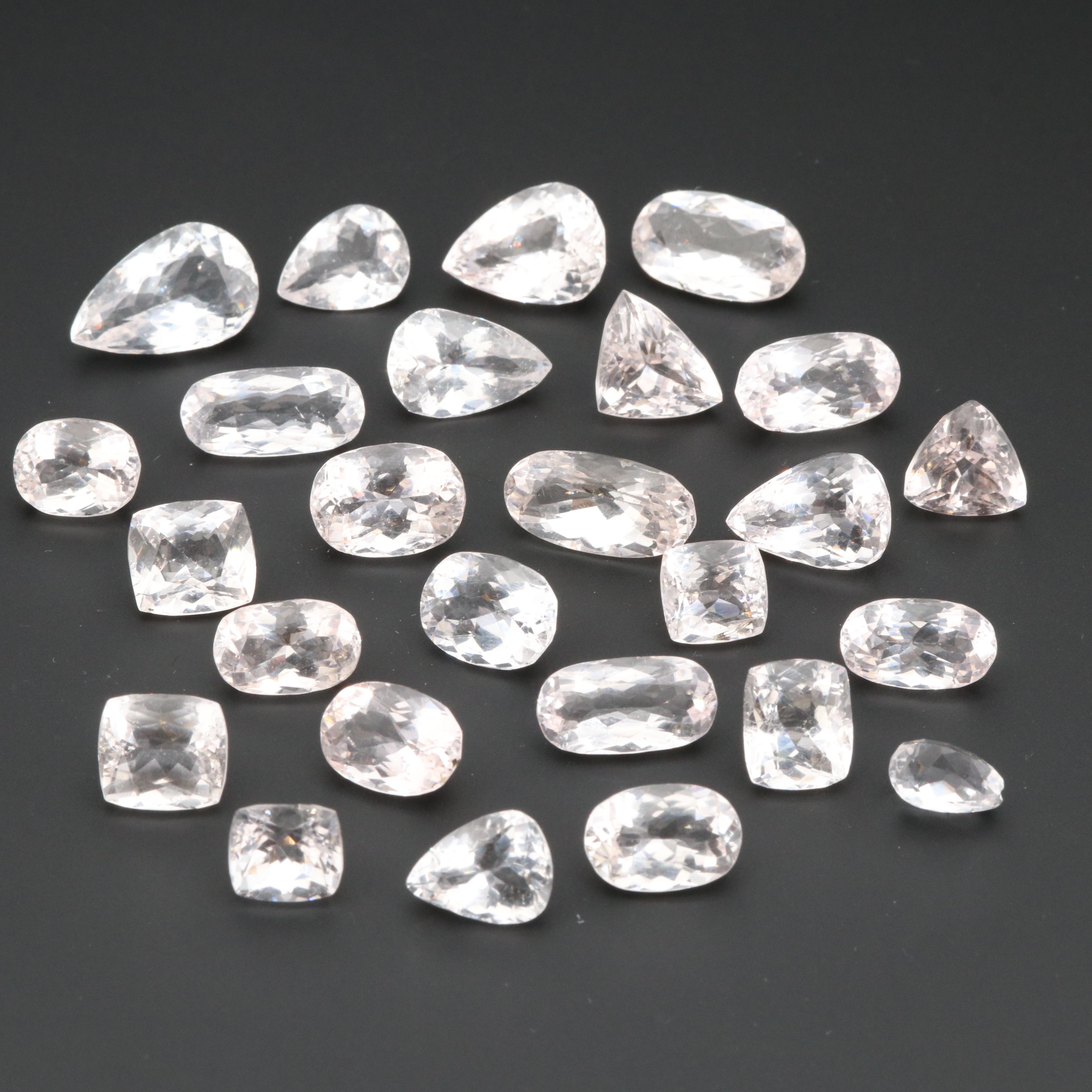 Loose 105.98 CTW Morganite Stones