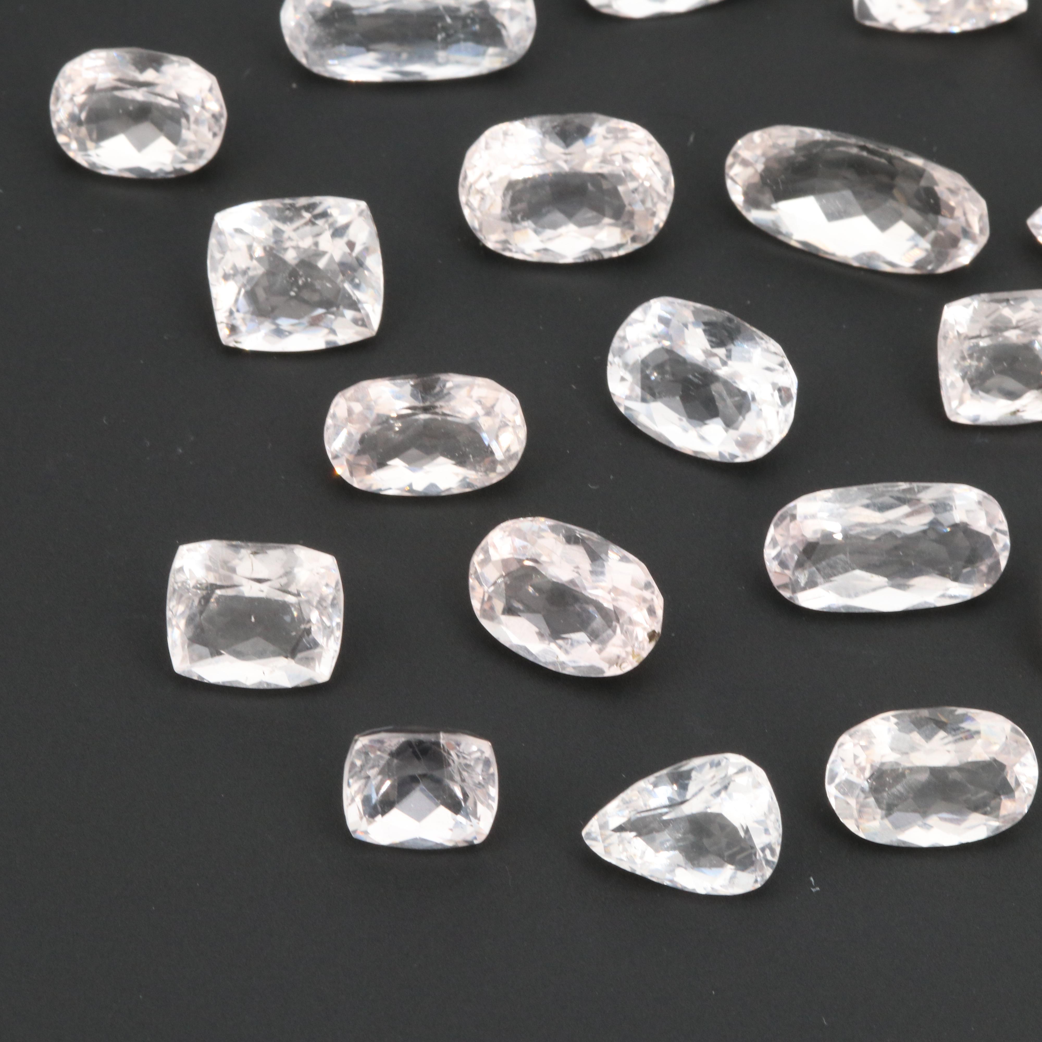 Loose 105.98 CTW Morganite Stones