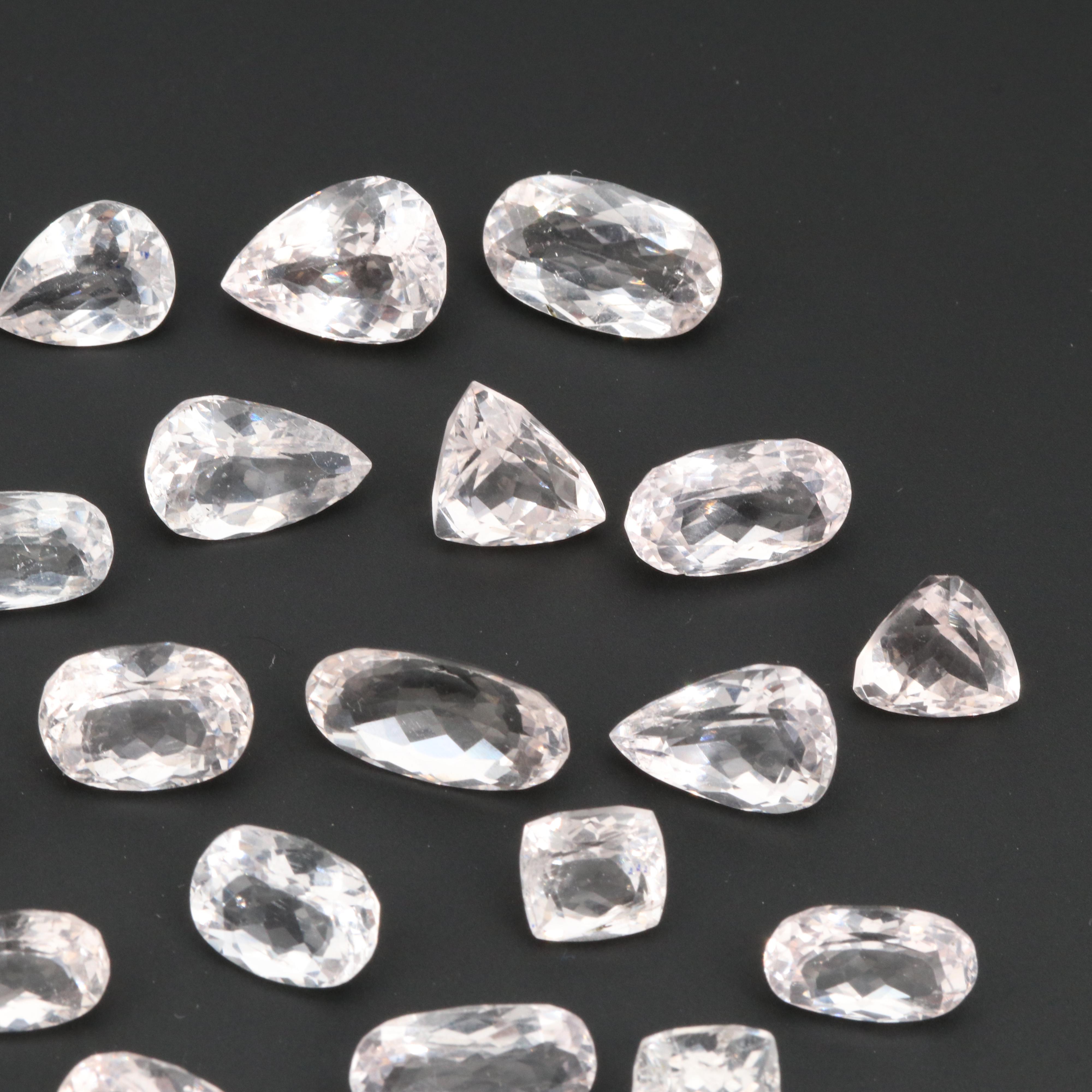 Loose 105.98 CTW Morganite Stones