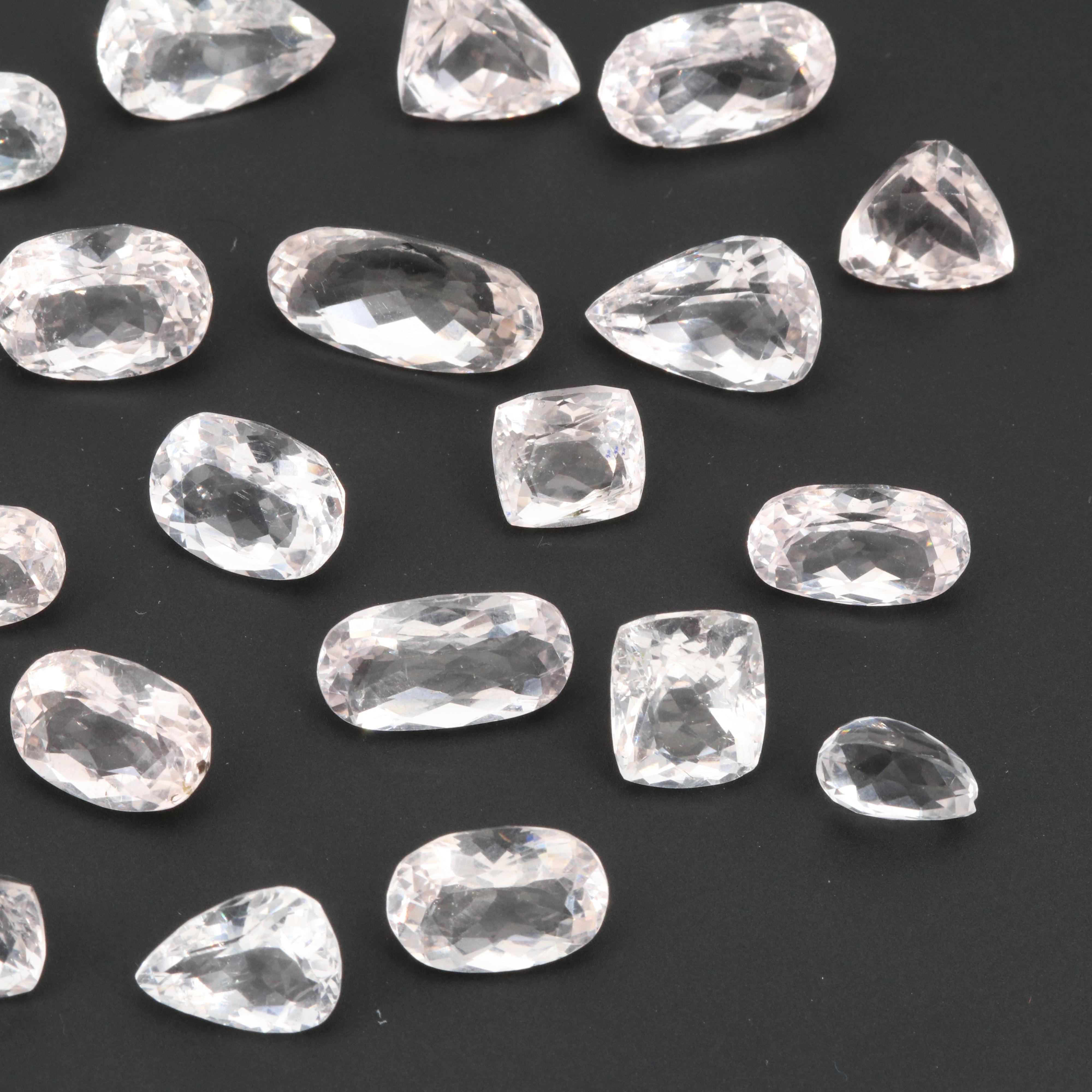 Loose 105.98 CTW Morganite Stones