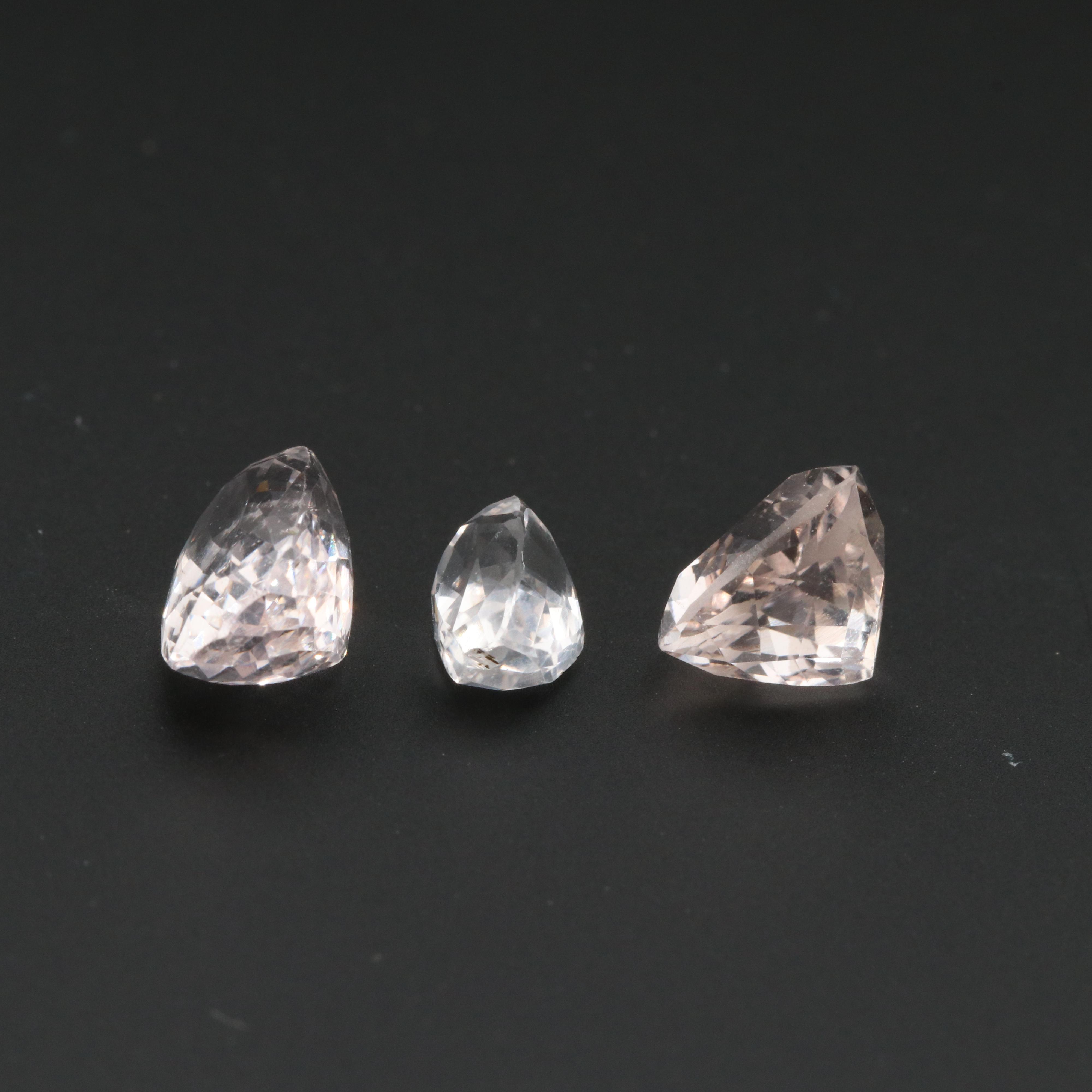 Loose 105.98 CTW Morganite Stones