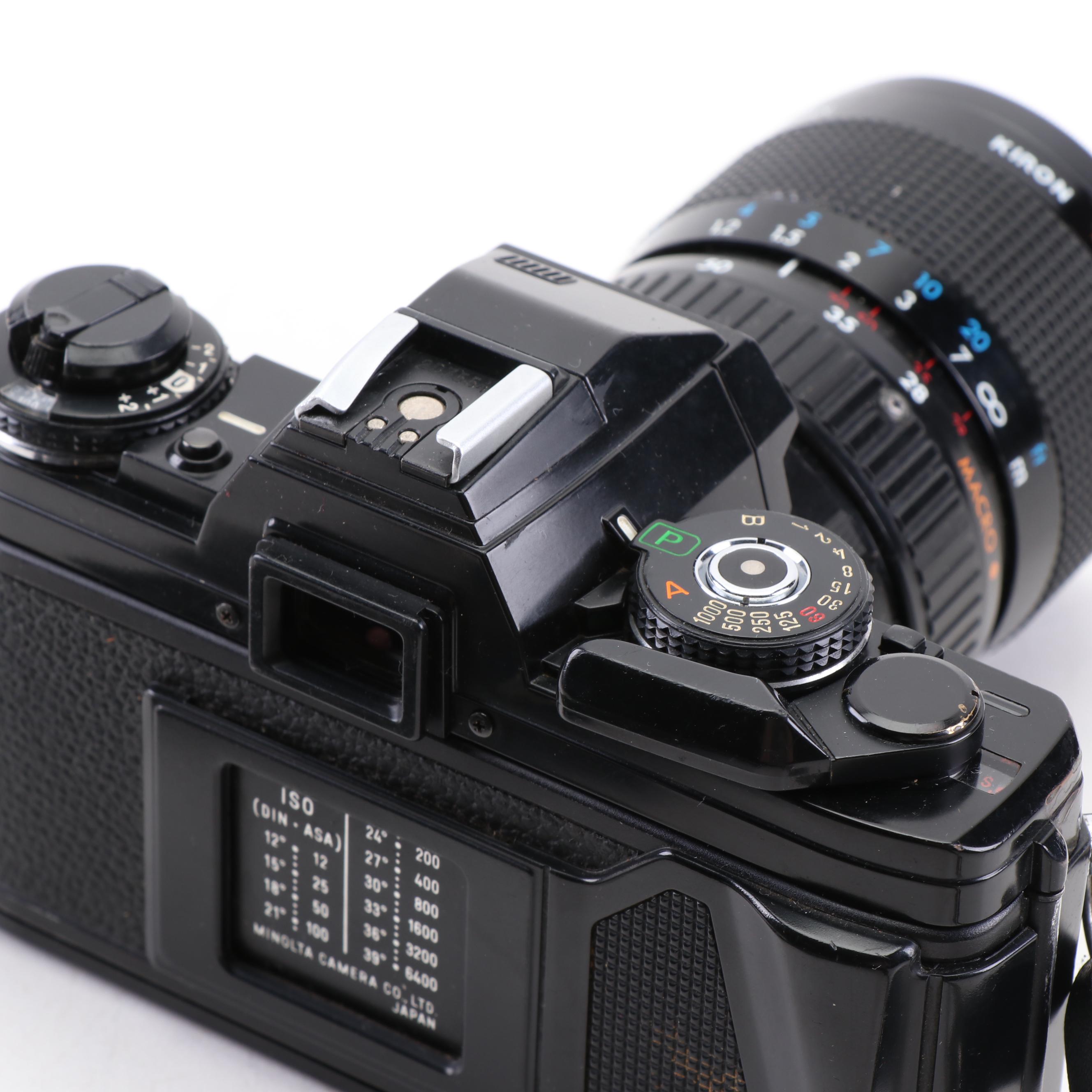 Minolta X-700 SLR Camera with Case