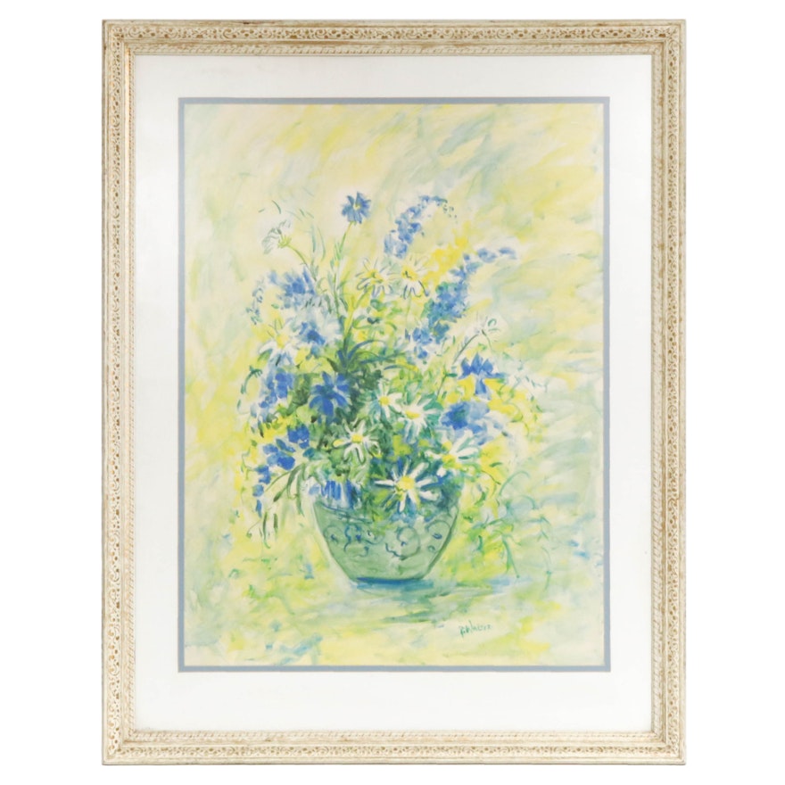 Thelma Walter Floral Still Life Watercolor Painting