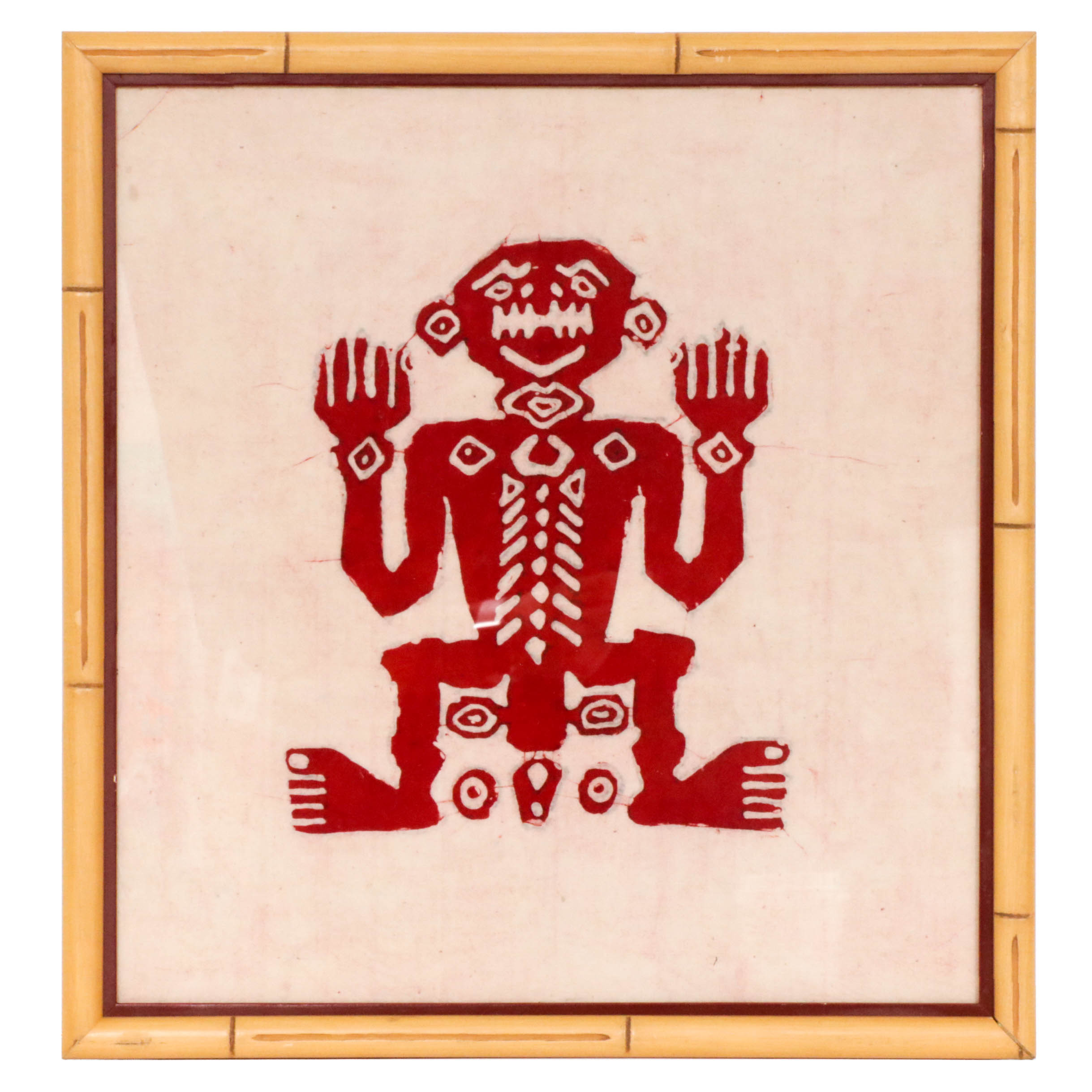 Andean Style Figural Batik Panel
