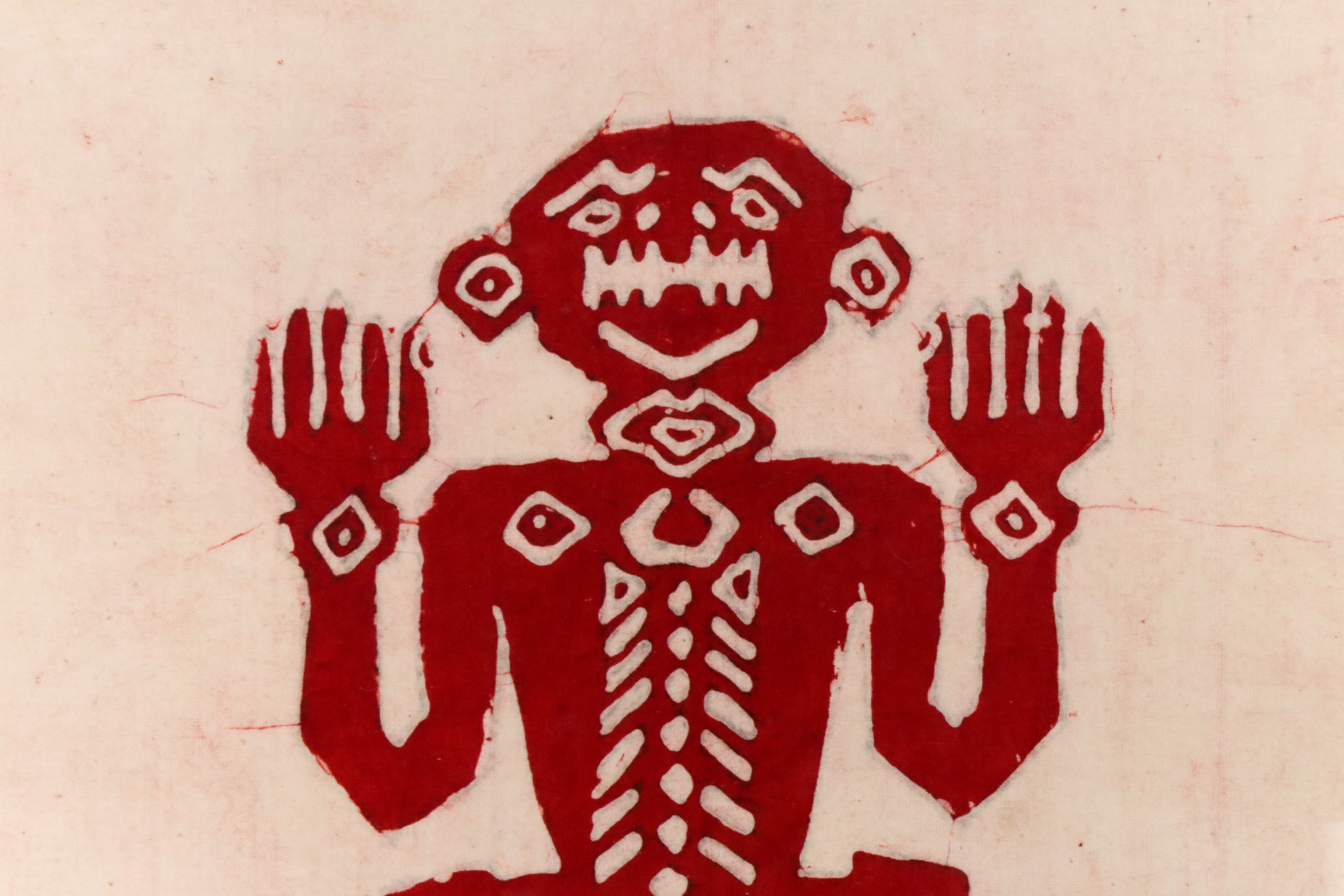 Andean Style Figural Batik Panel