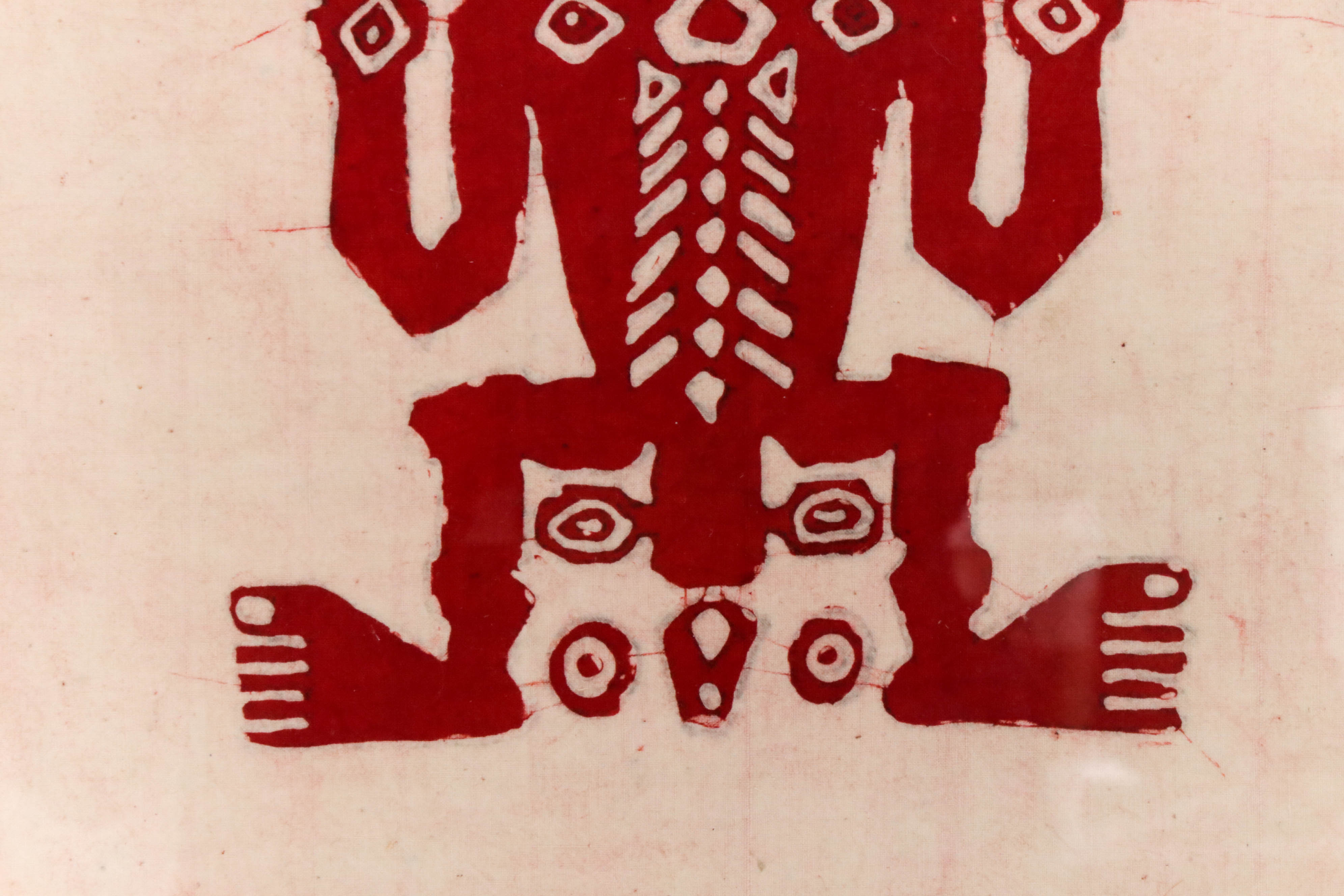 Andean Style Figural Batik Panel