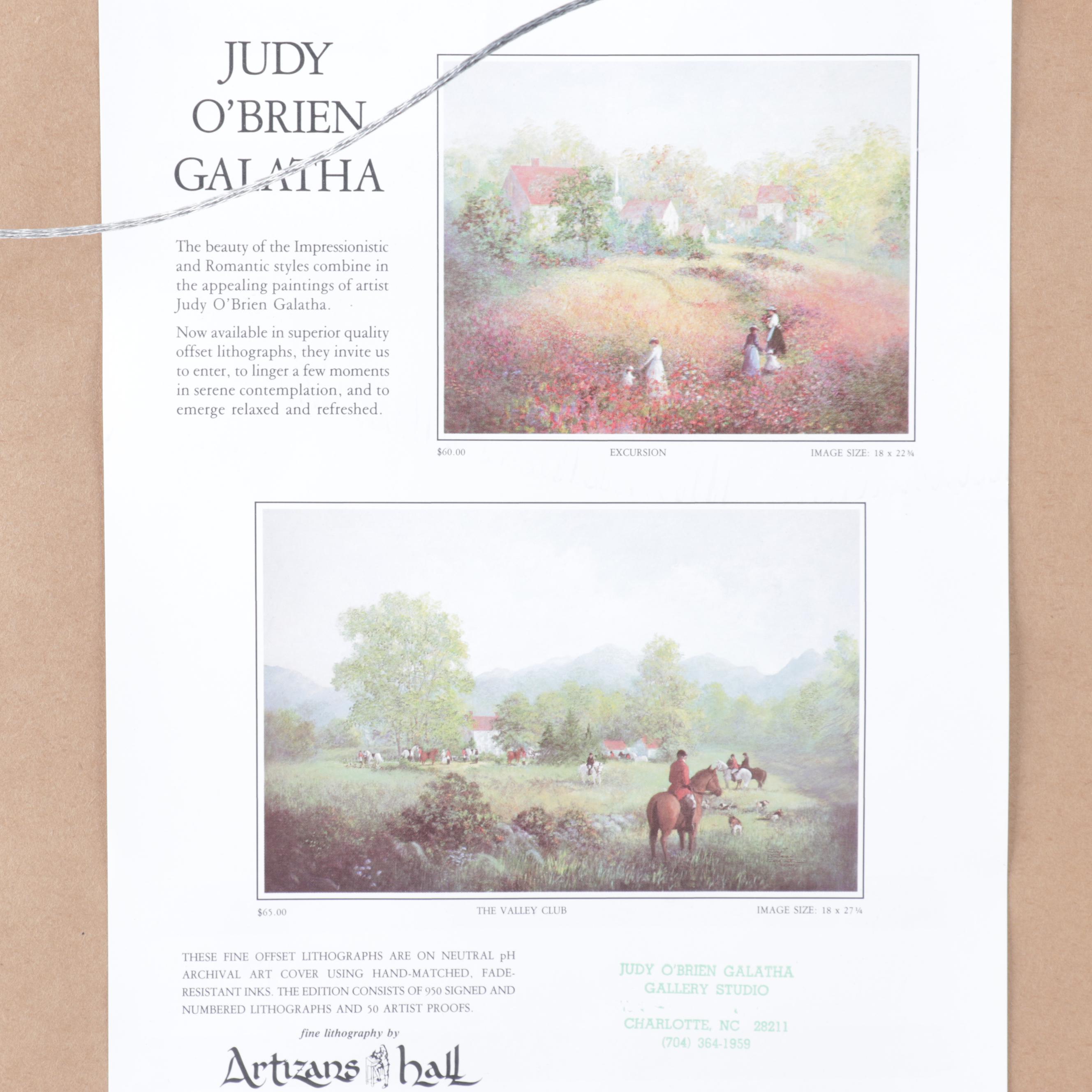 Judy O'Brien Galatha Landscape Offset Lithograph