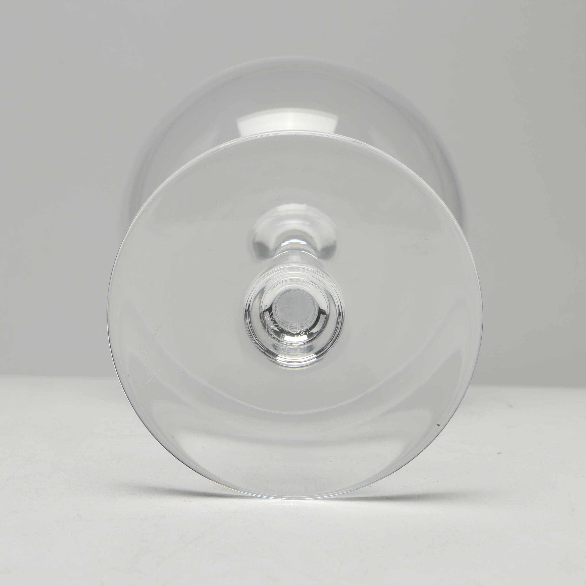 Baccarat "Pavilion" Wine Glasses, 1950s-1970s Vintage