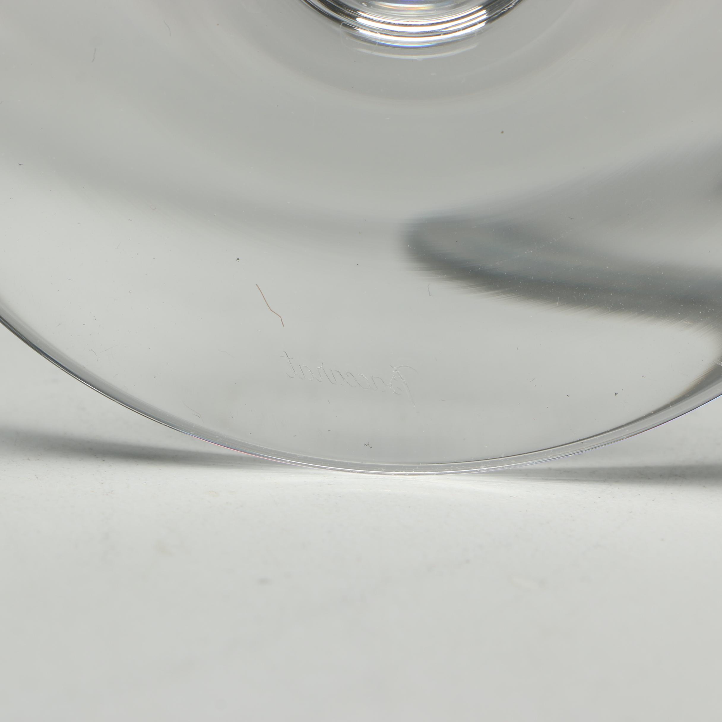 Baccarat "Pavilion" Wine Glasses, 1950s-1970s Vintage