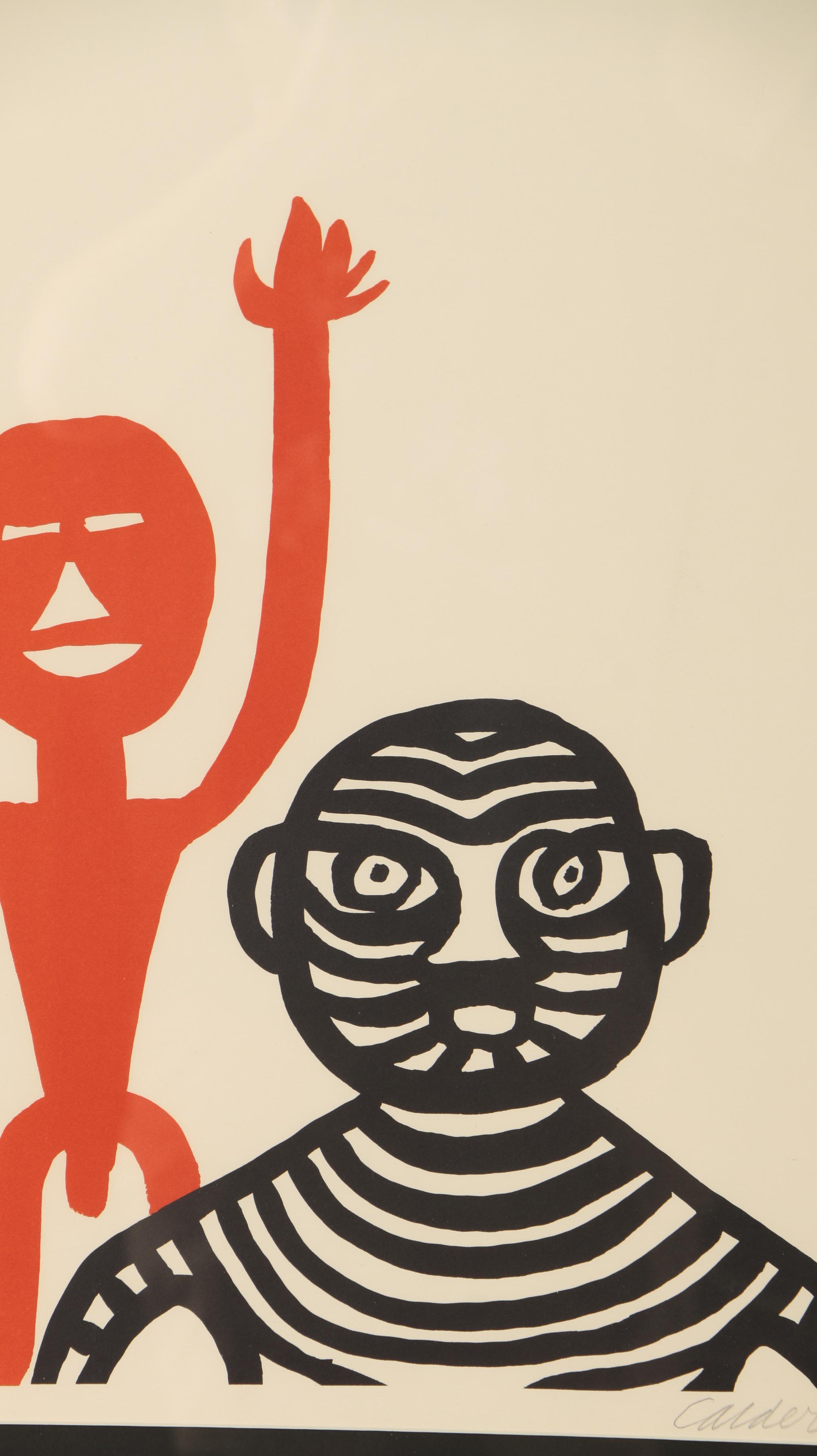 Alexander Calder Lithograph "Les Affichistes"