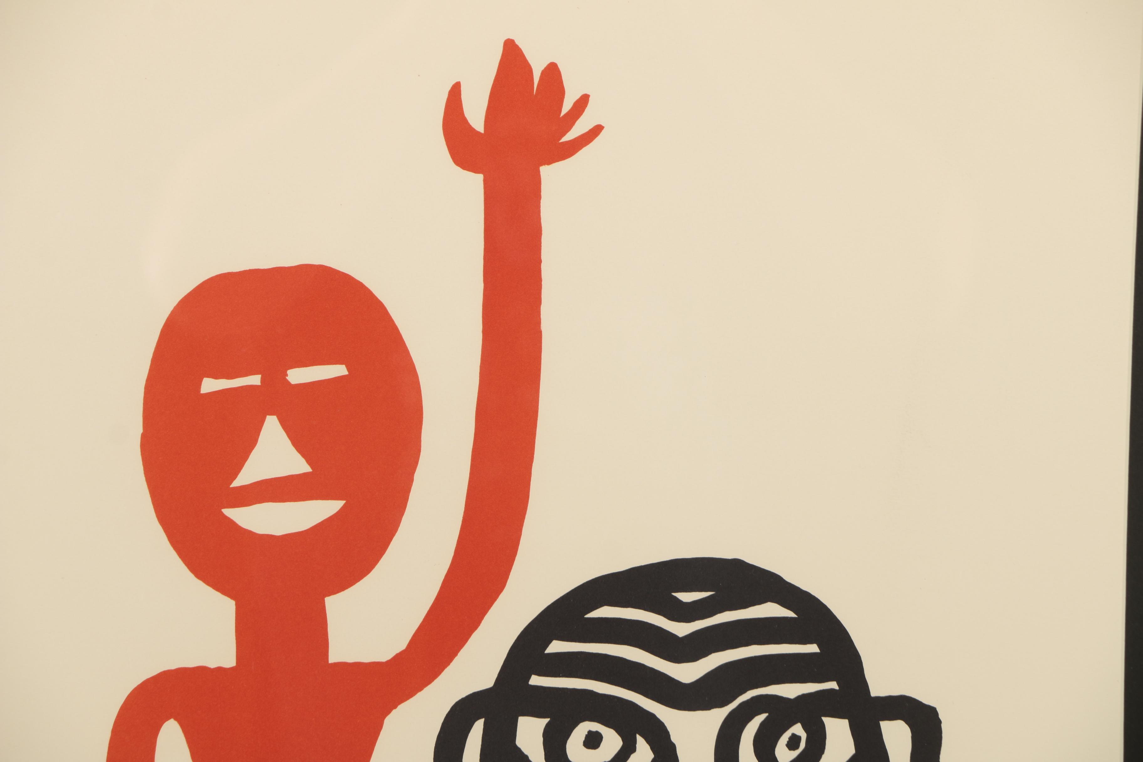 Alexander Calder Lithograph "Les Affichistes"