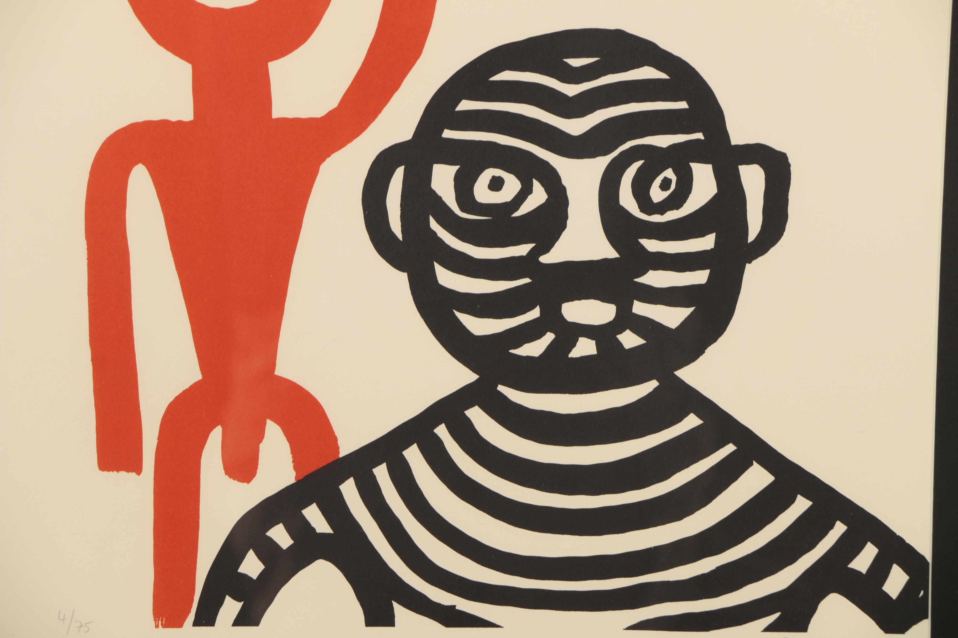 Alexander Calder Lithograph "Les Affichistes"