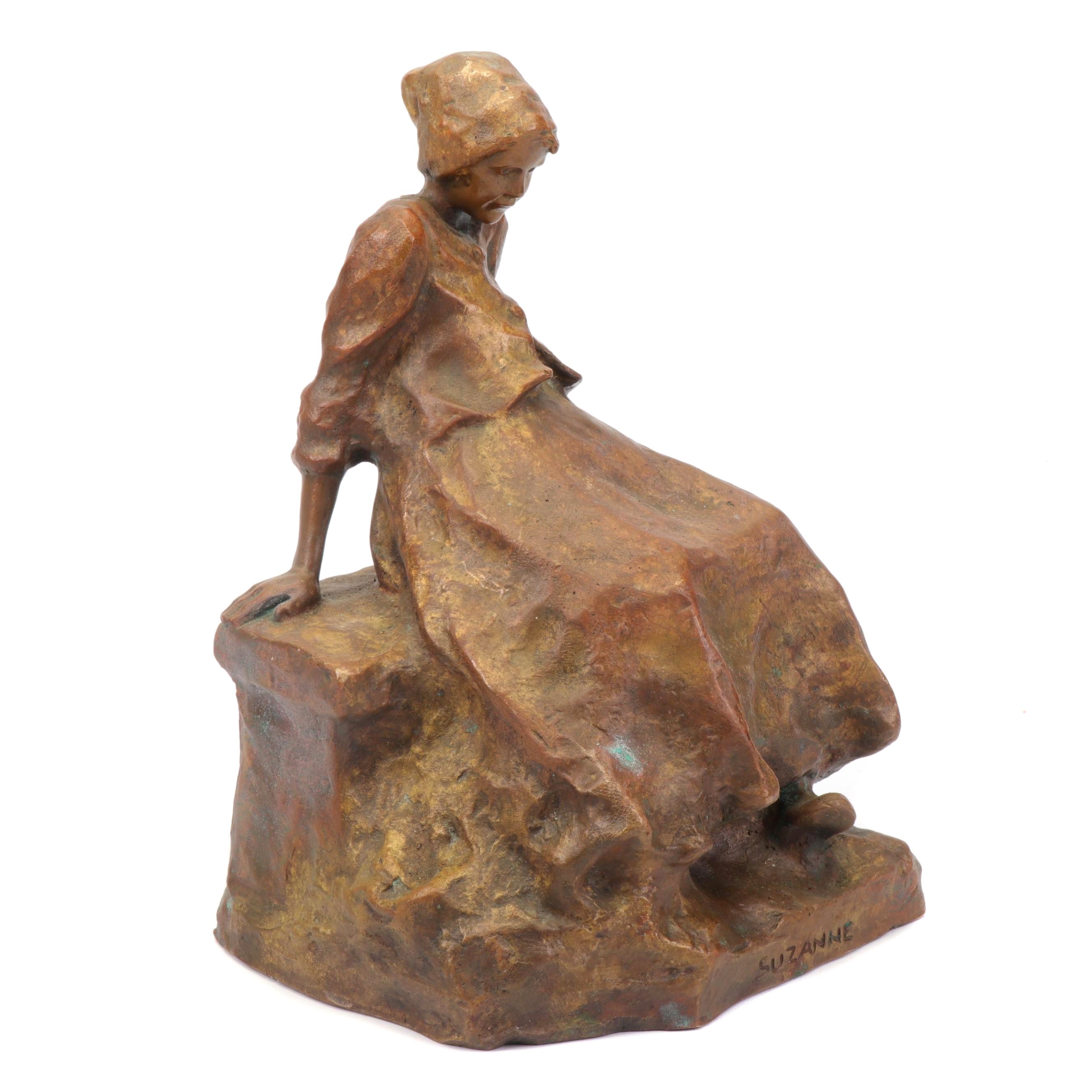 Ruth Milles Bronze Sculpture "Suzanne"