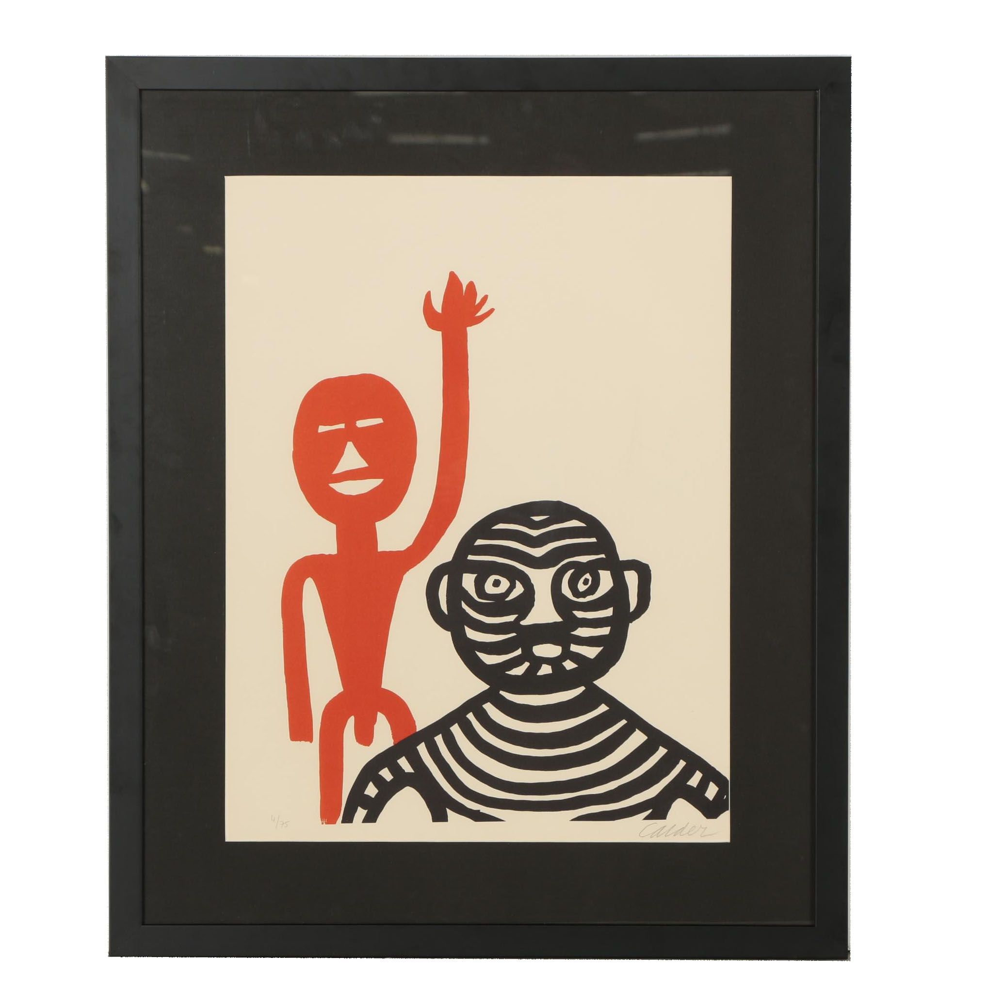 Alexander Calder Lithograph "Les Affichistes"