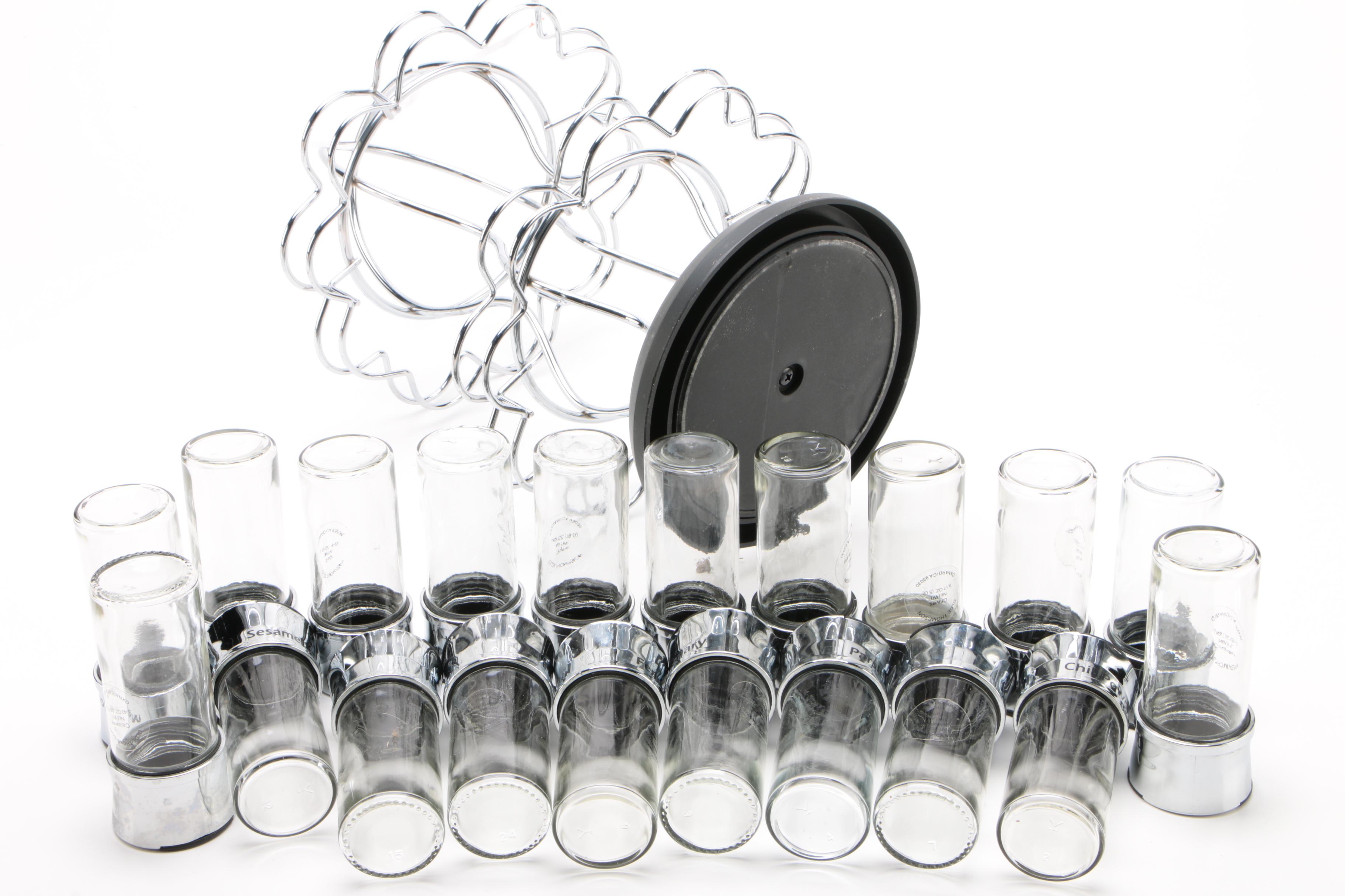 Olde Thompson Rotating Spice Rack with Budweiser Carving Board