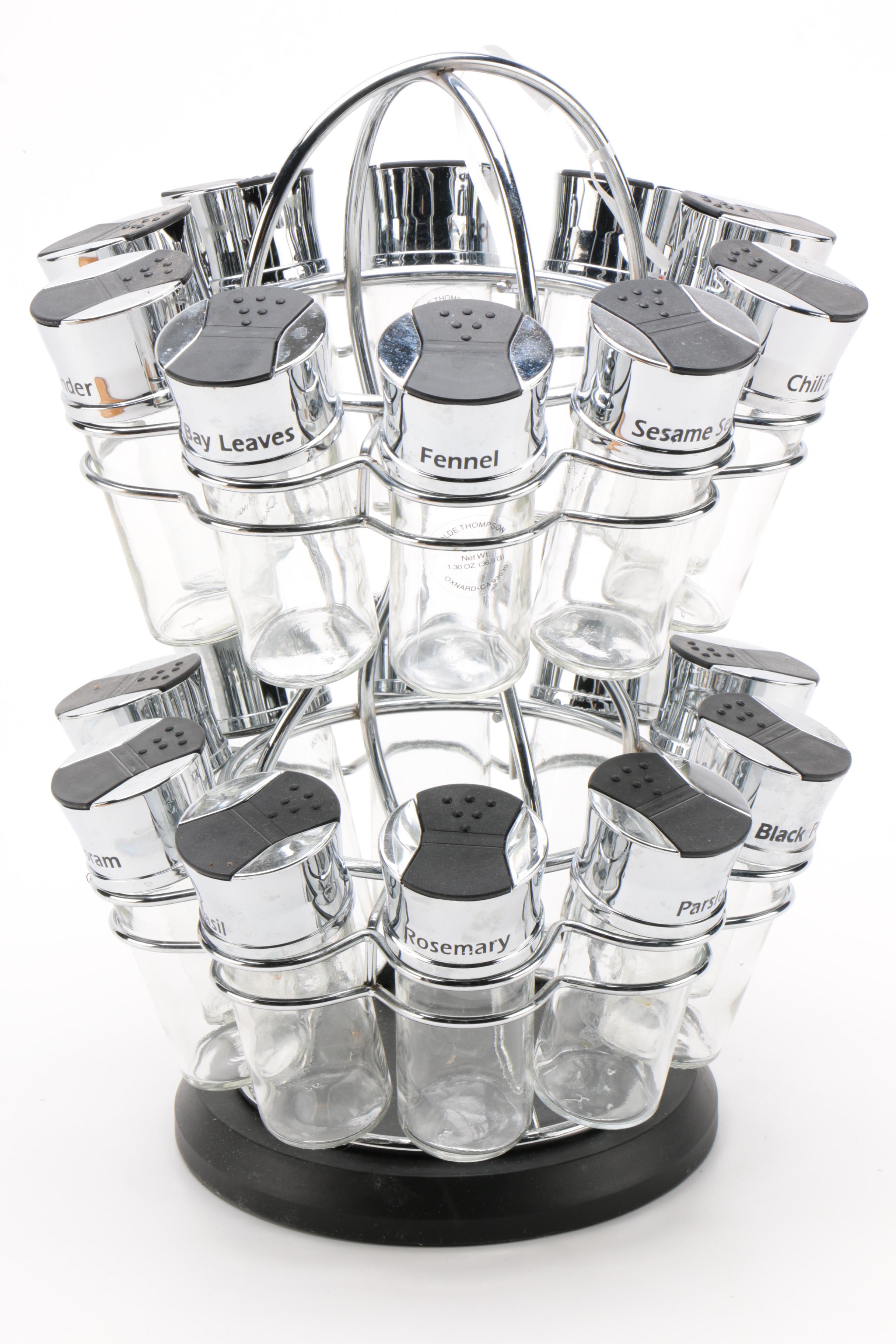 Olde Thompson Rotating Spice Rack with Budweiser Carving Board