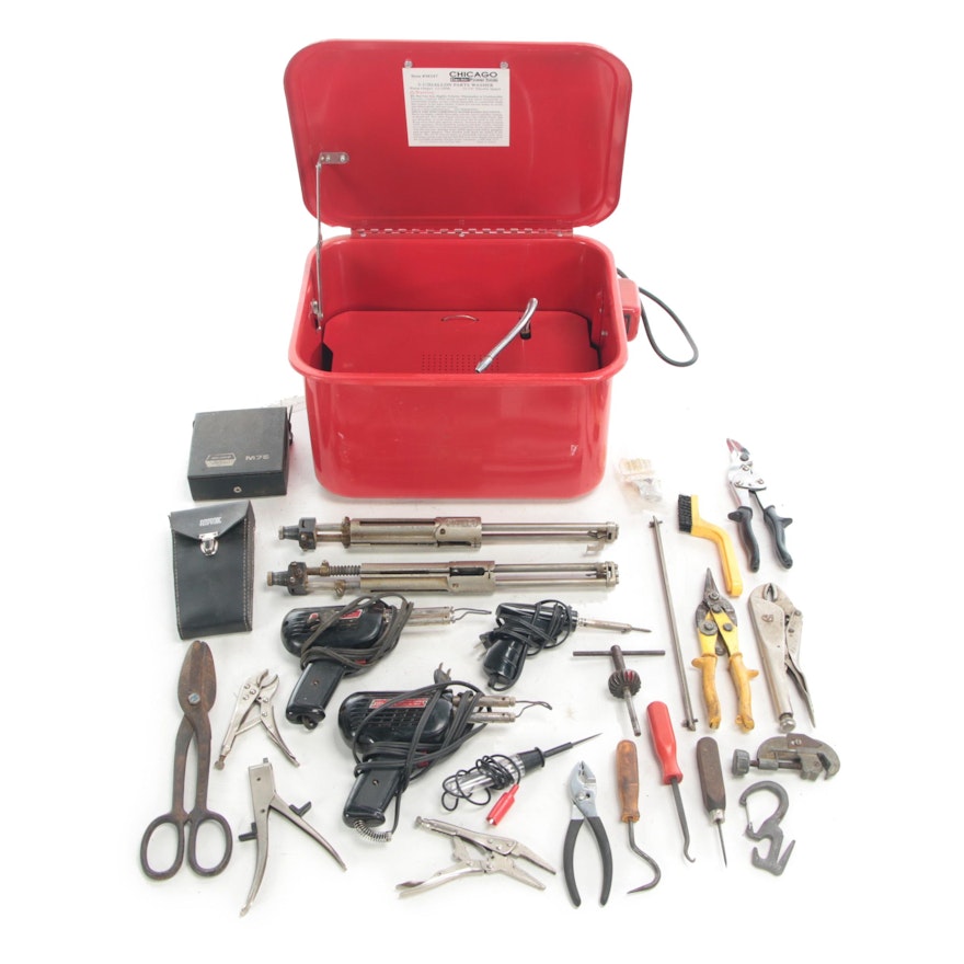 Chicago Electric Power Parts Washer and Tools