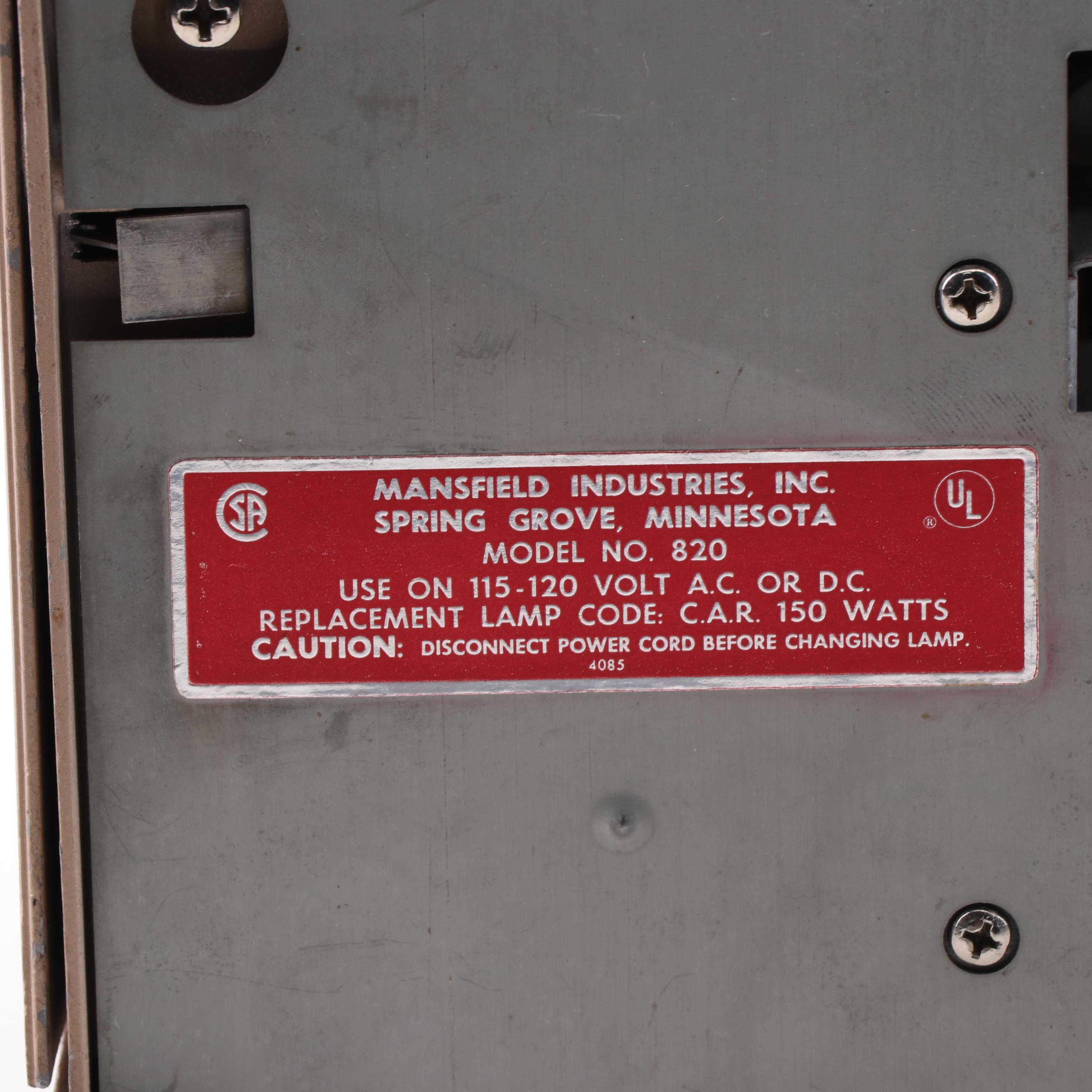 Keystone 16mm Projector, Mansfield Industries Slide Projector, and Film Splicer