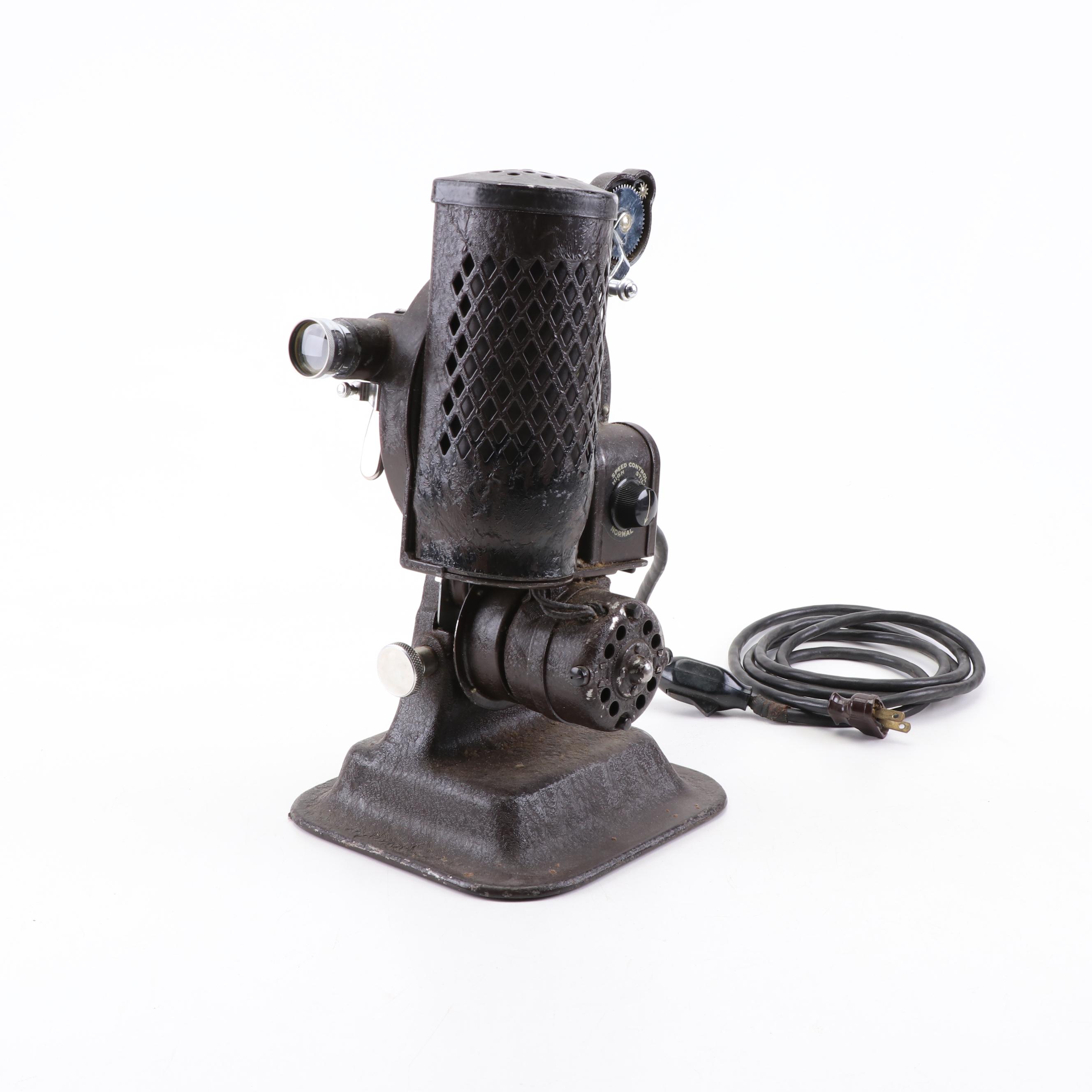 Keystone 16mm Projector, Mansfield Industries Slide Projector, and Film Splicer