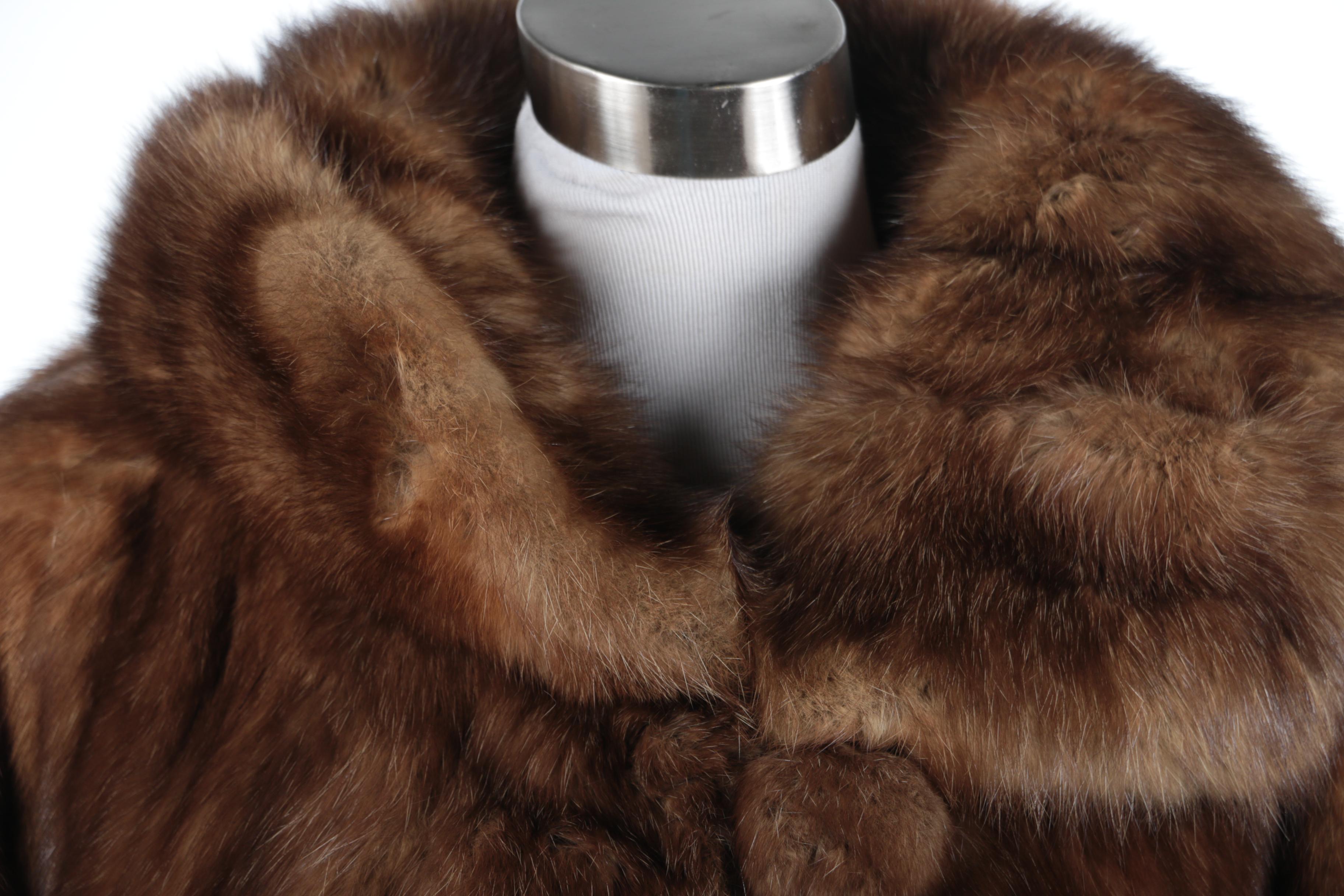 Sable Fur Capelet by Somper By Fur Couture International Beverly Hills, Vintage