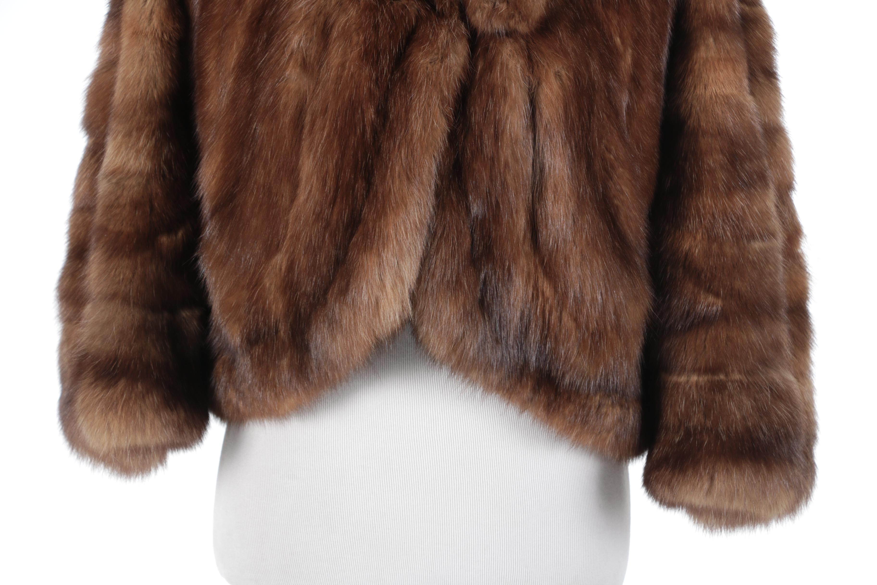 Sable Fur Capelet by Somper By Fur Couture International Beverly Hills, Vintage