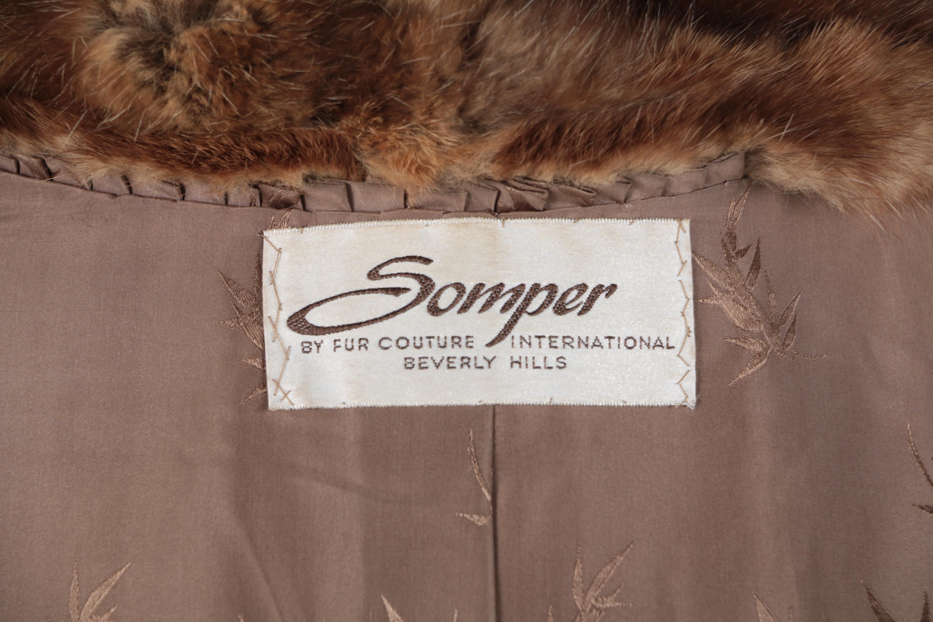 Sable Fur Capelet by Somper By Fur Couture International Beverly Hills, Vintage
