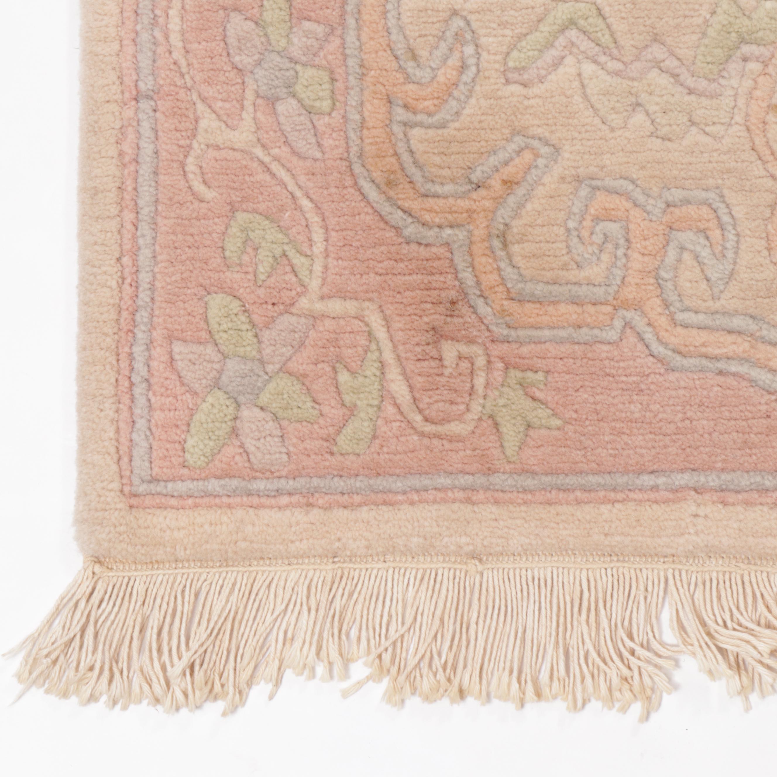 2'5 x 4'10 Hand-Knotted Indo-Persian Gabbeh Sculpted Wool Rug