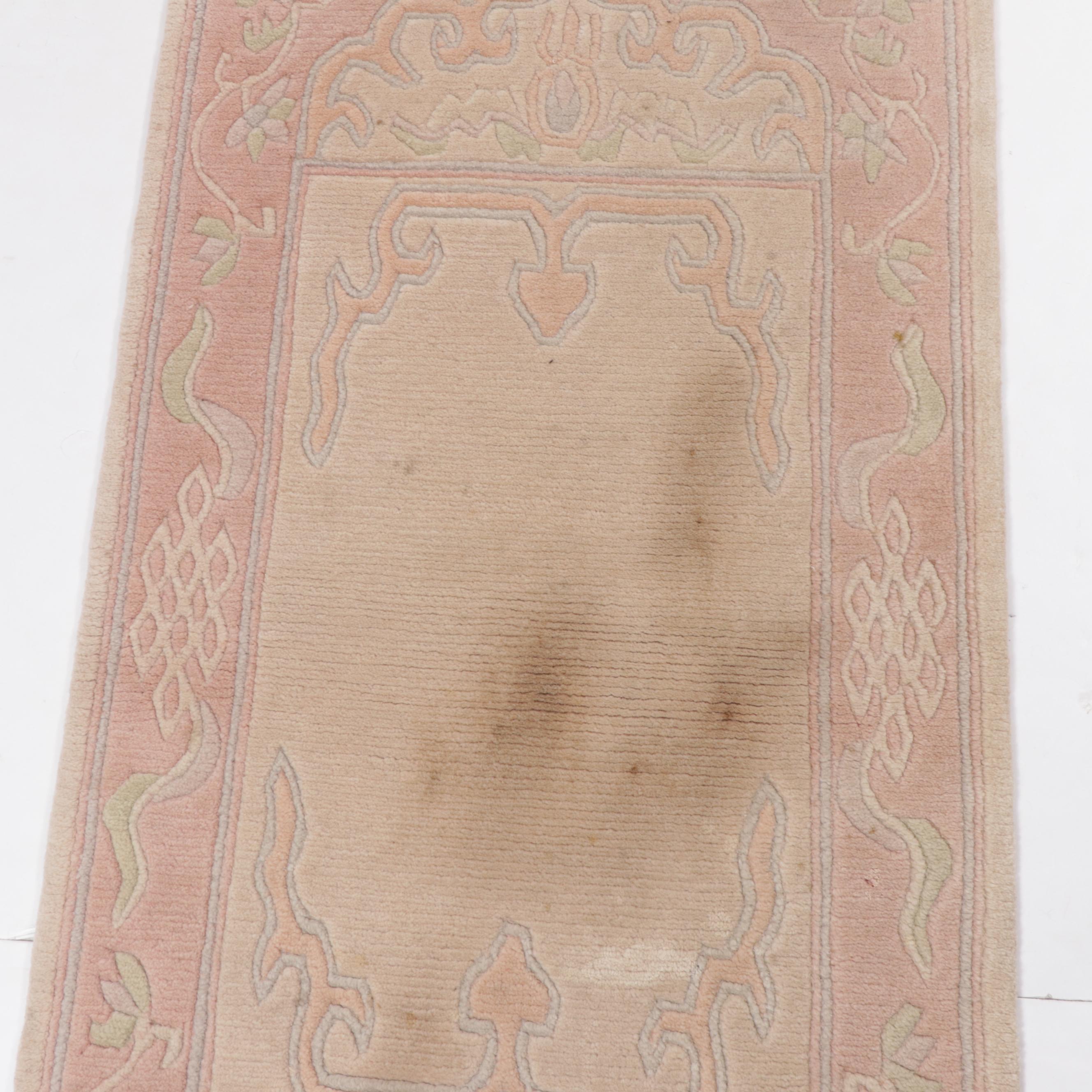 2'5 x 4'10 Hand-Knotted Indo-Persian Gabbeh Sculpted Wool Rug