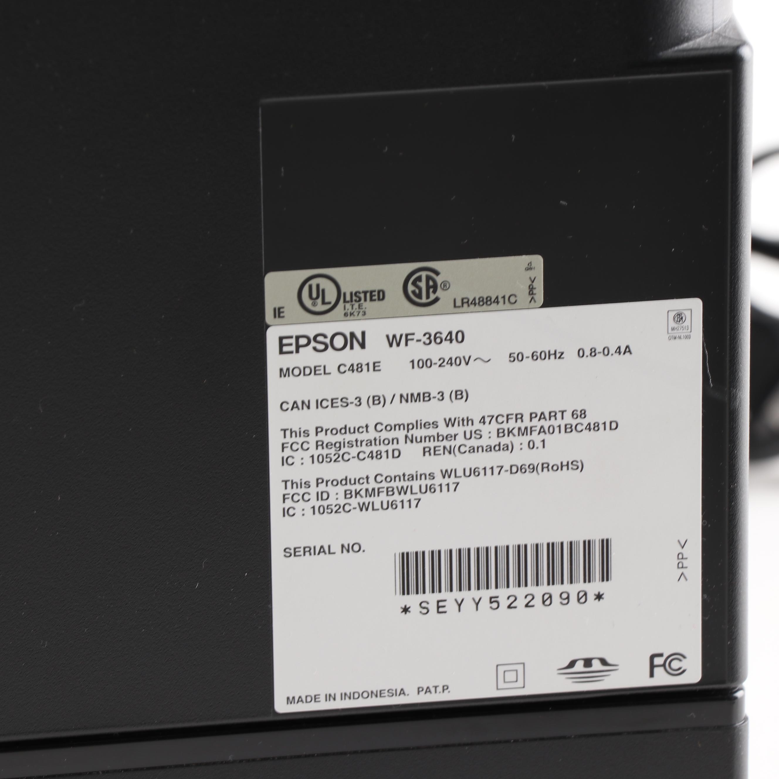 Epson All-In-One Printer and Staples Paper Shredder